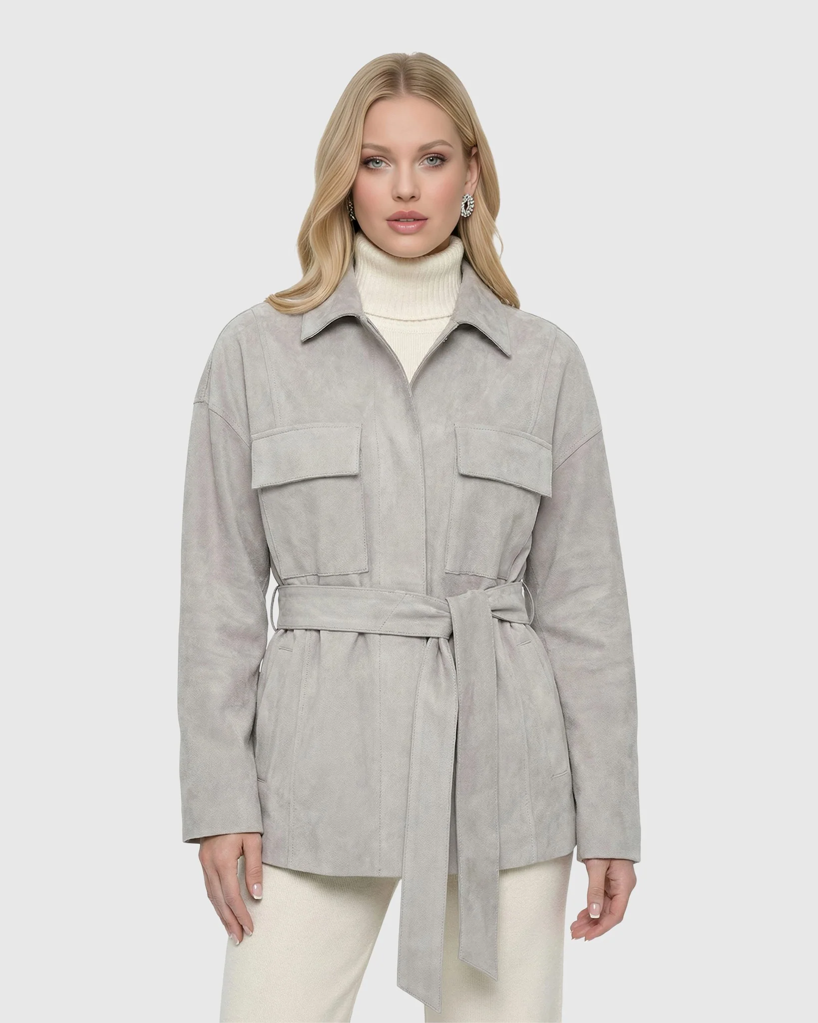 SELECT METIS SUEDE JACKET, BELT - Image 18