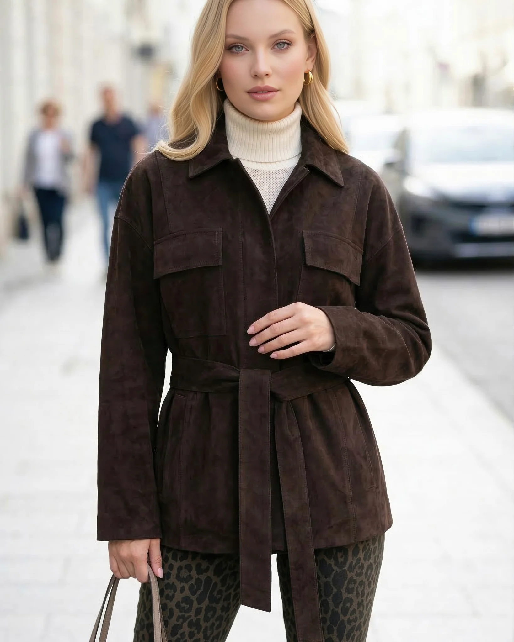 SELECT METIS SUEDE JACKET, BELT - Image 22