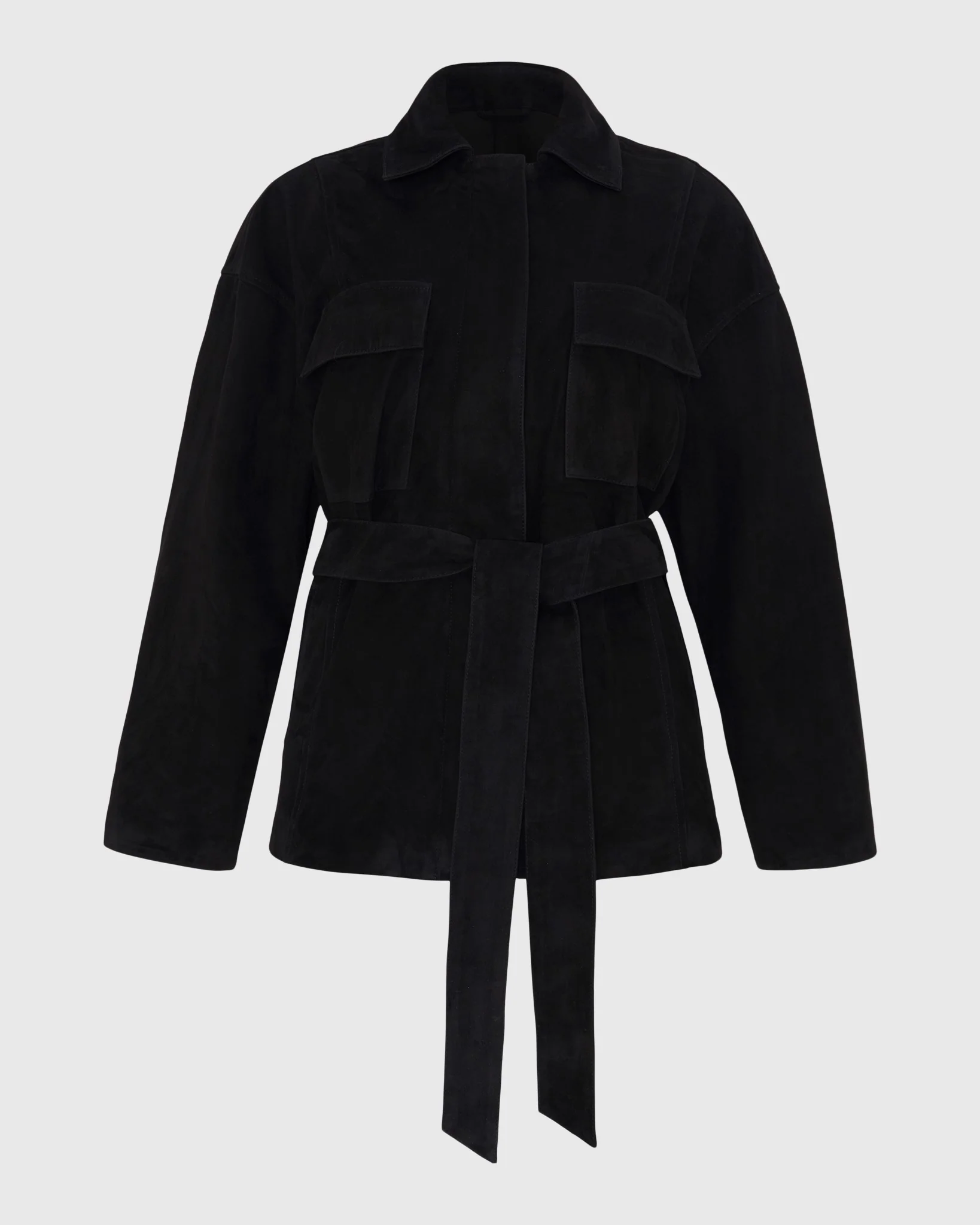 SELECT METIS SUEDE JACKET, BELT - Image 6