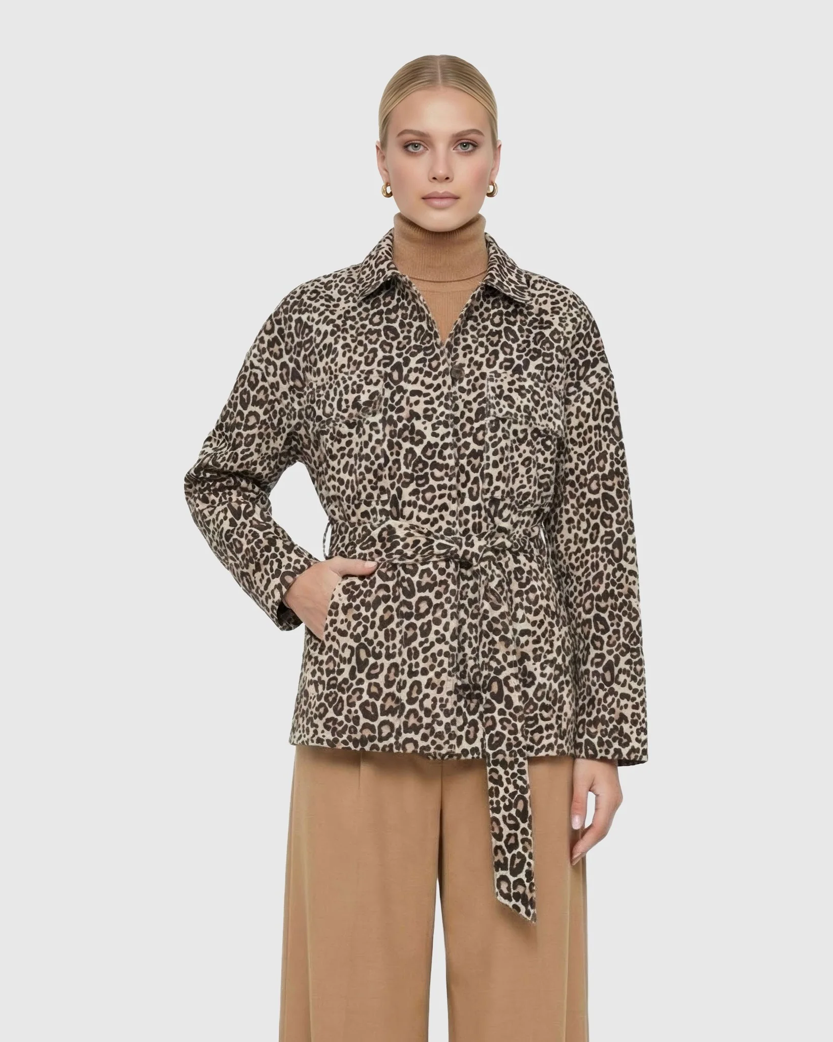 SELECT METIS SUEDE JACKET, BELT