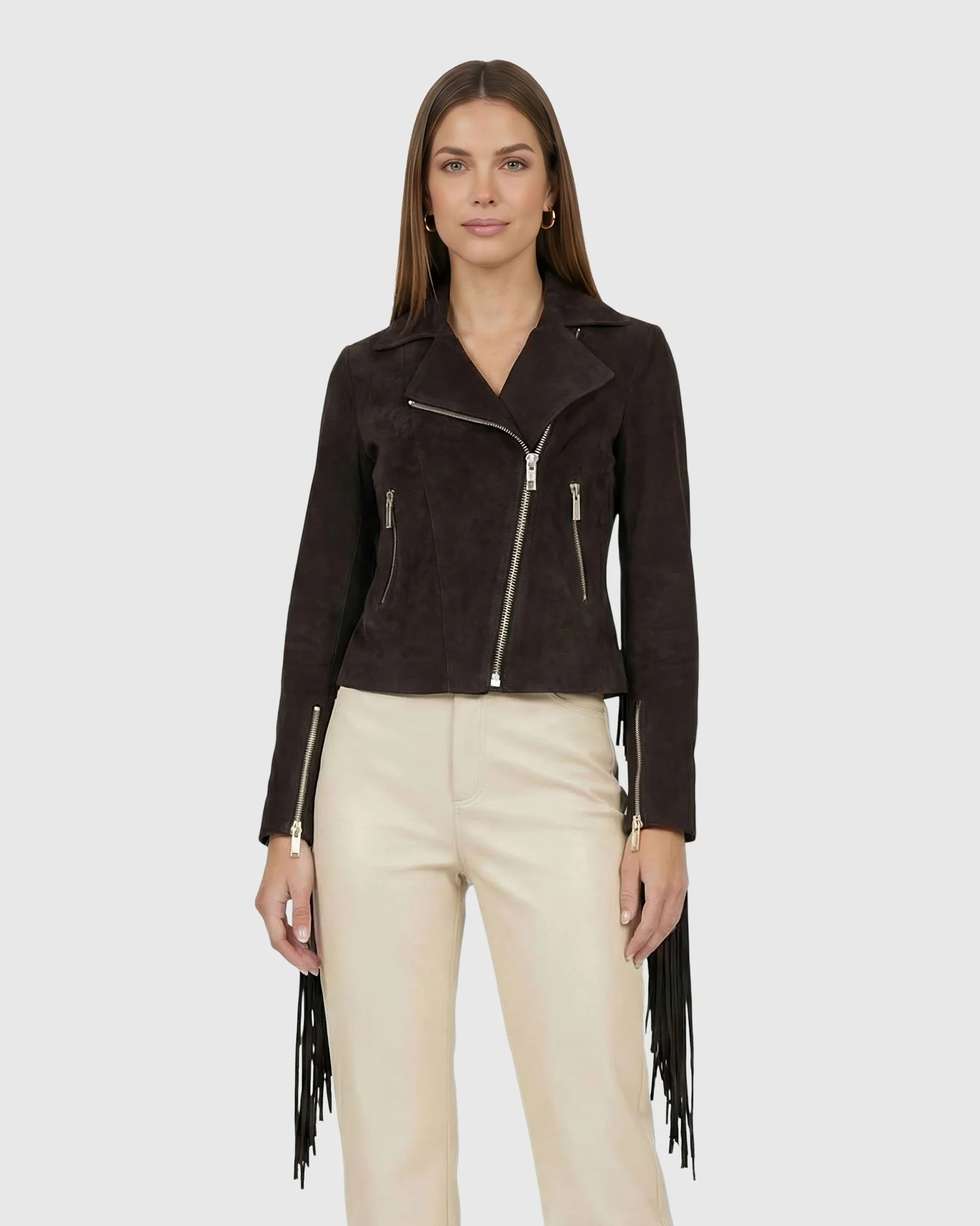 SELECT METIS SUEDE JACKET WITH FRINGES - Image 15