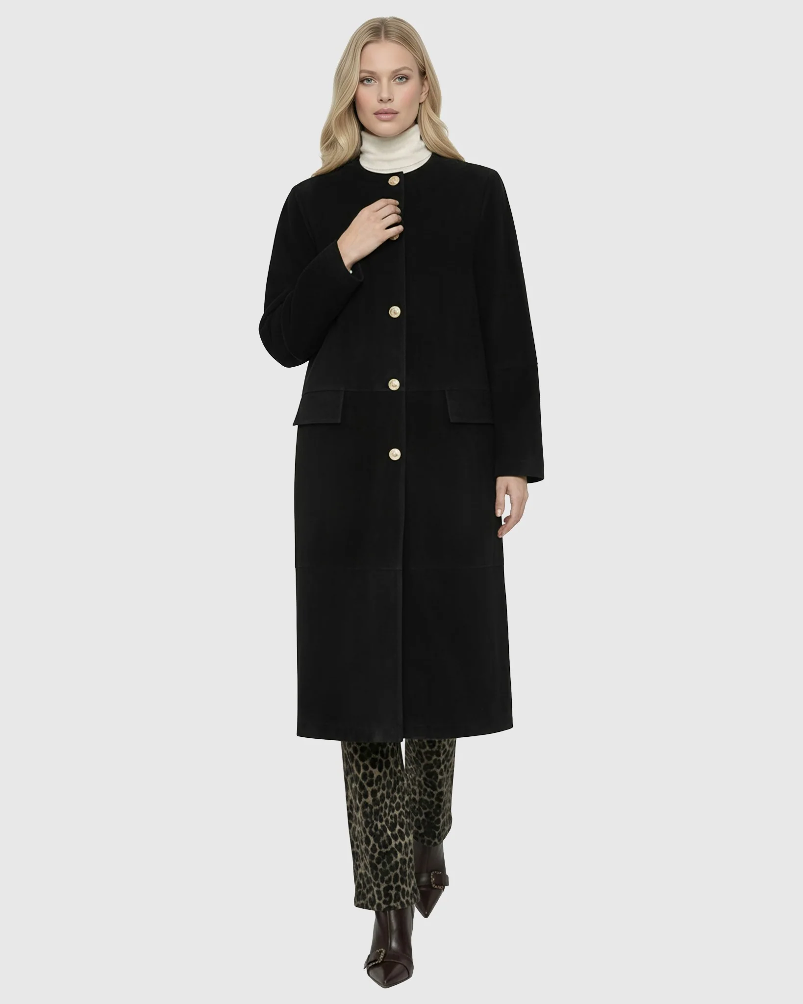 SELECT METIS SUEDE SHORT COAT - Image 4