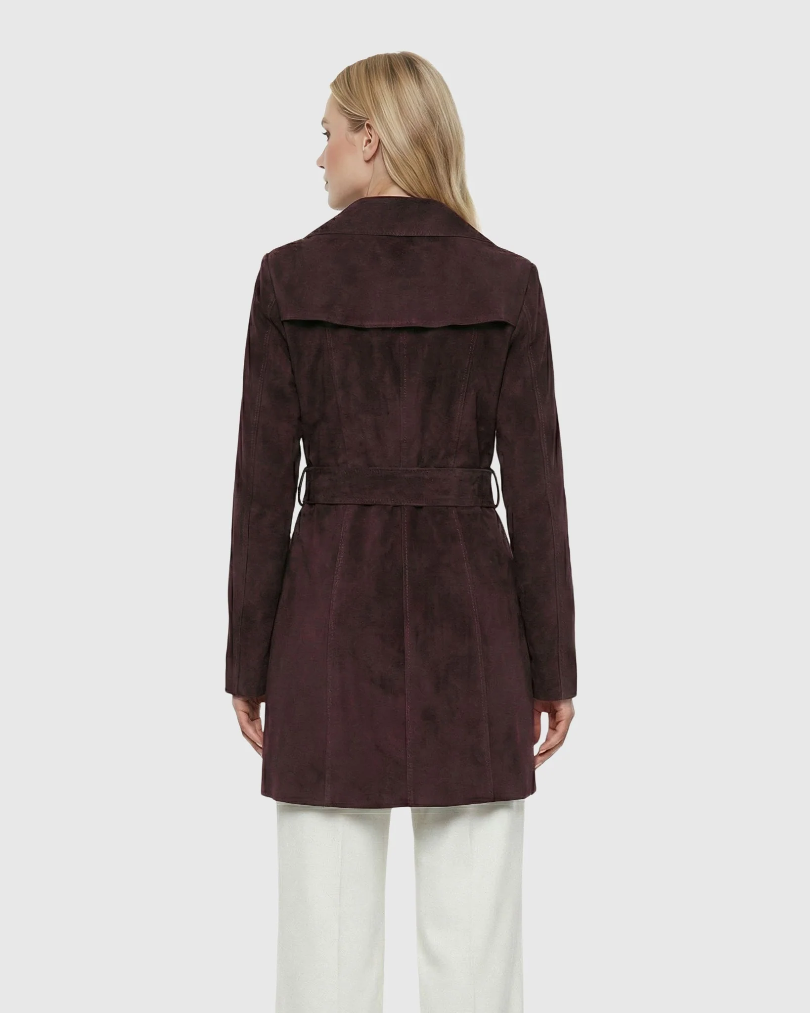 SELECT METIS SUEDE TRENCH COAT, BELT - Image 10