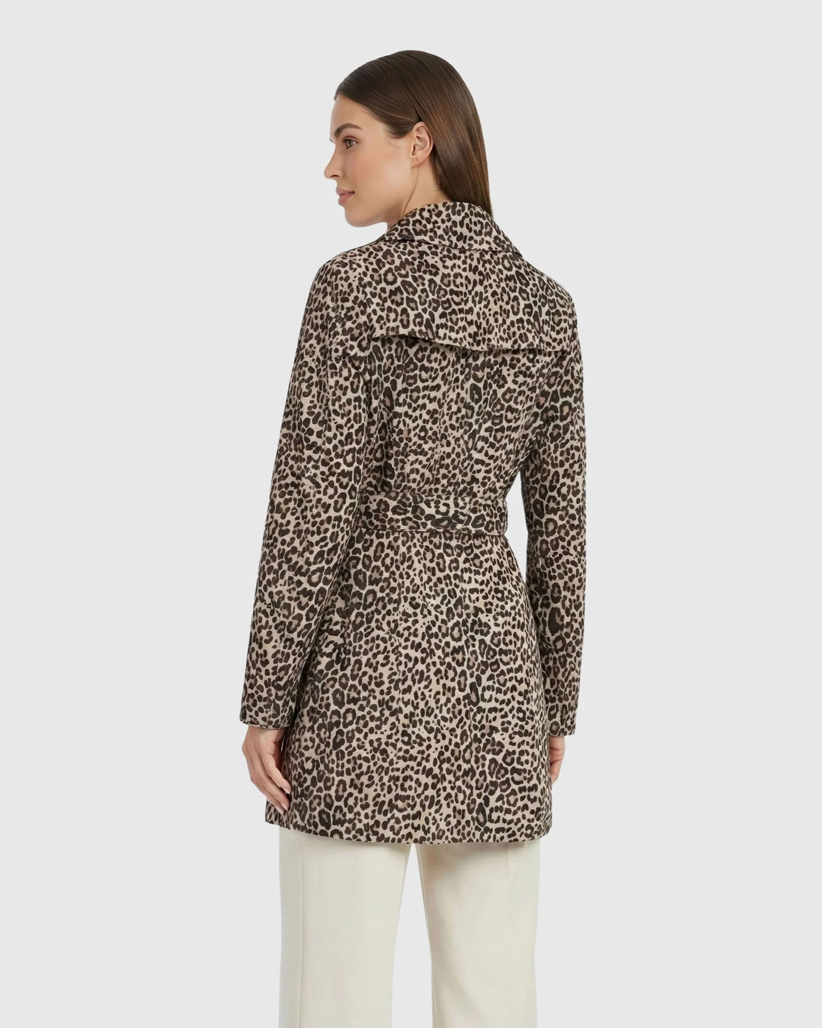 SELECT METIS SUEDE TRENCH COAT, BELT - Image 4