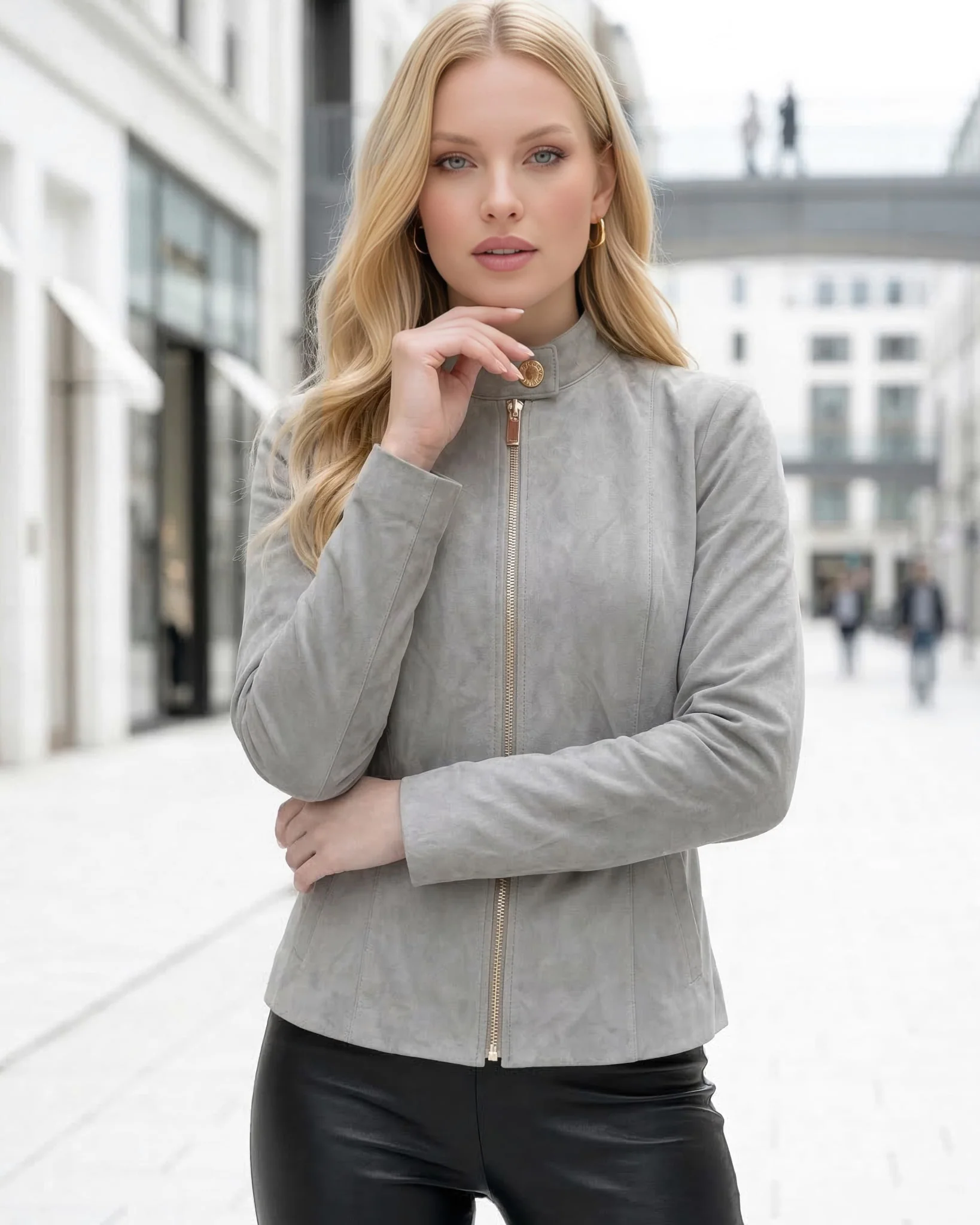 SELECT METIS SUEDE ZIP JACKET - Image 20