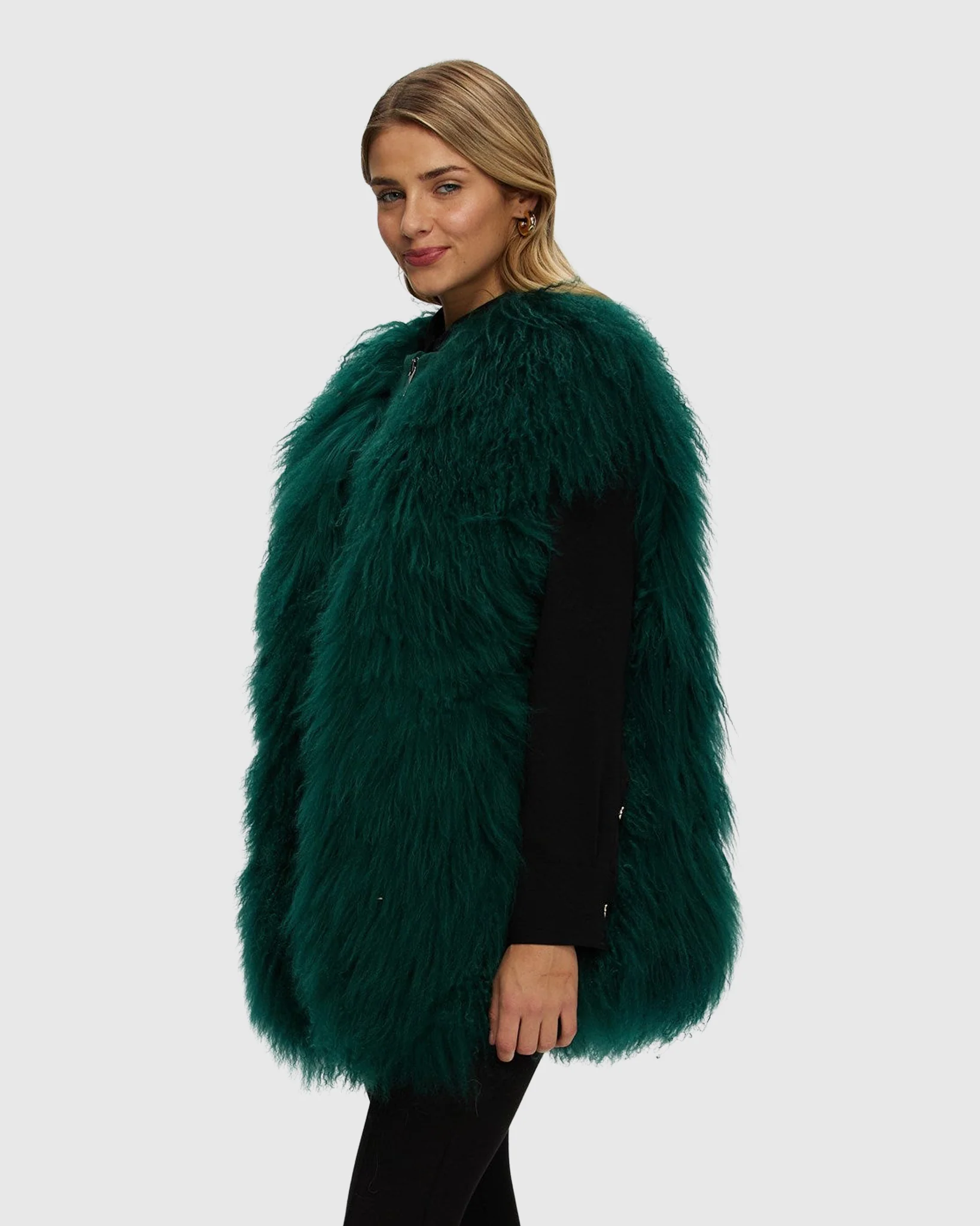 Select Mongolian Goat Zip Vest - Image 4
