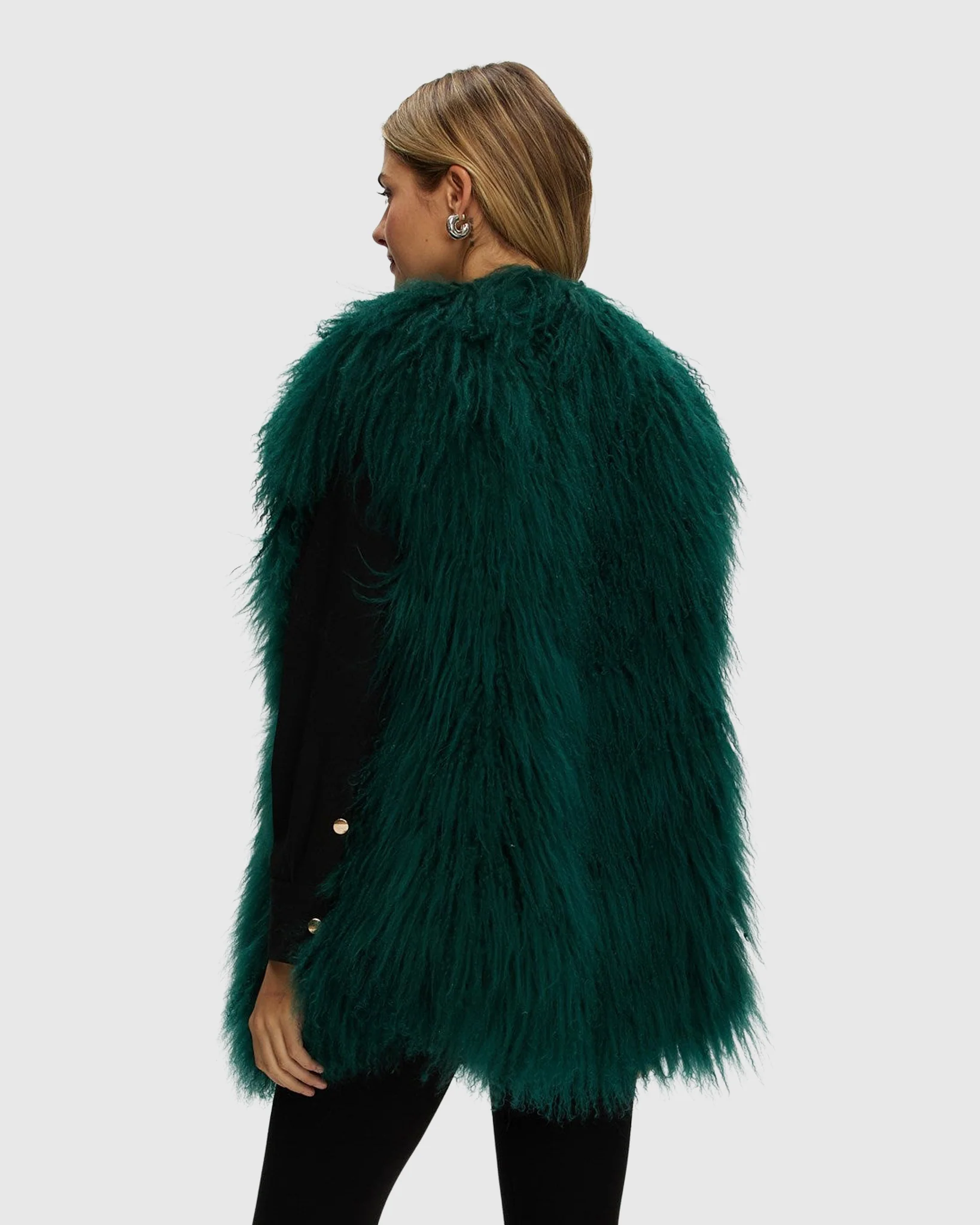 Select Mongolian Goat Zip Vest - Image 5