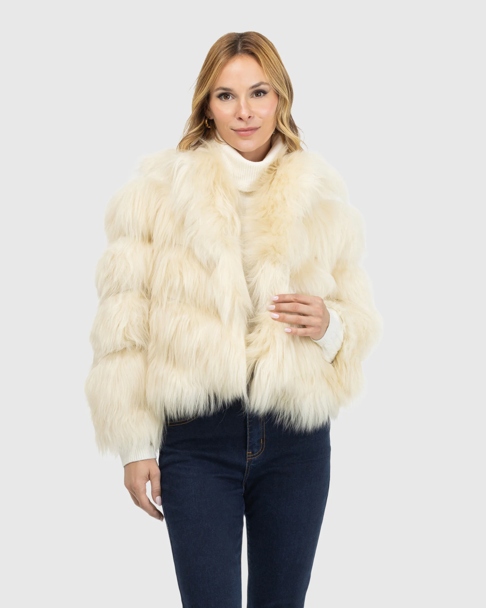 Select Mongolian Lamb Jacket - Image 15