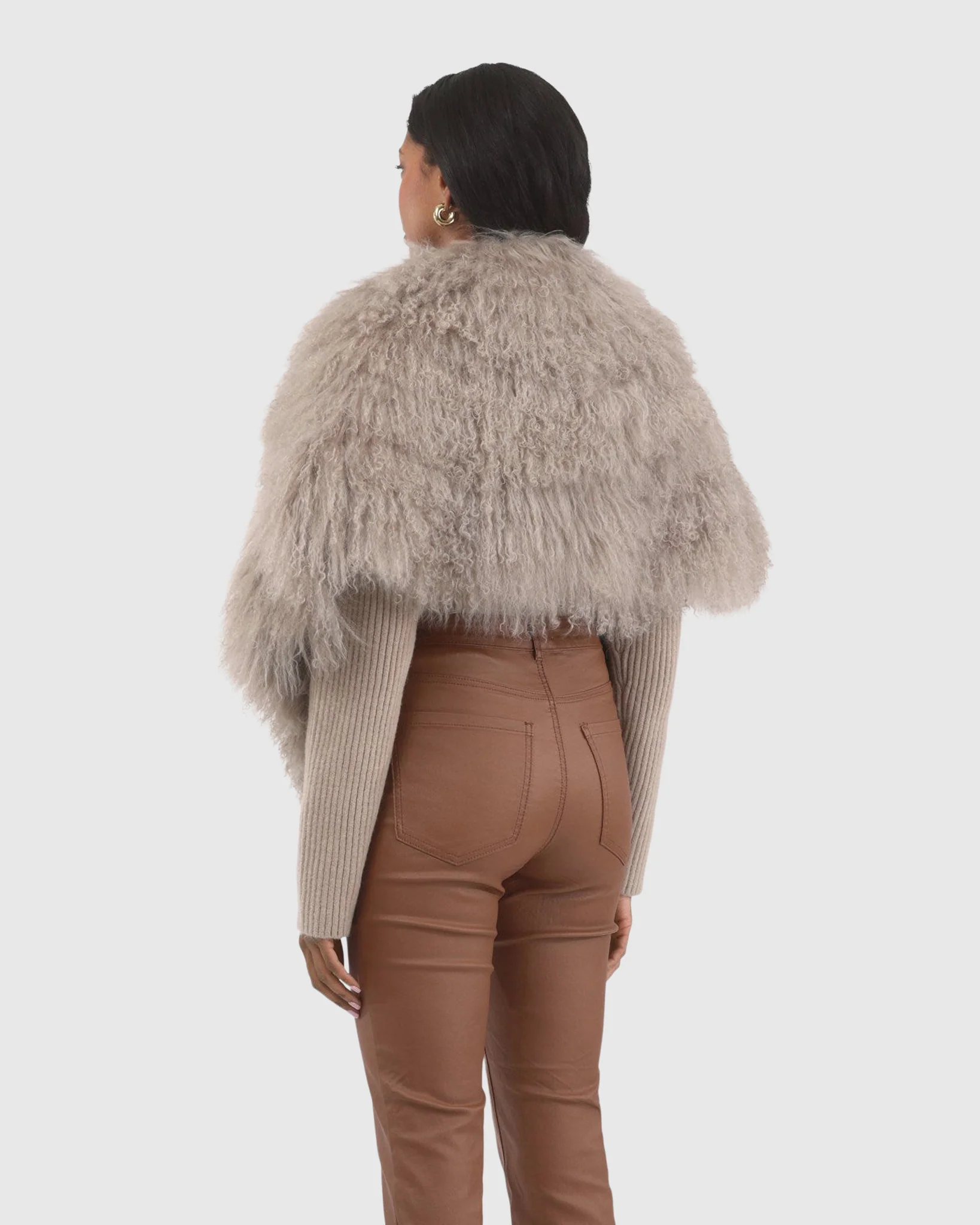Select Mongolian Lamb Shawl - Image 19