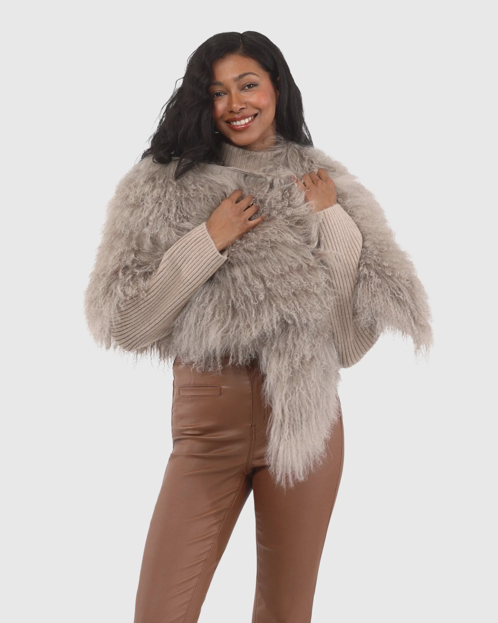Select Mongolian Lamb Shawl - Image 21