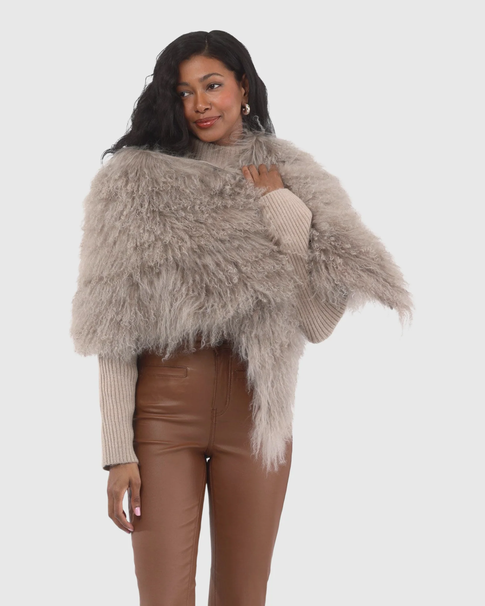 Select Mongolian Lamb Shawl - Image 22