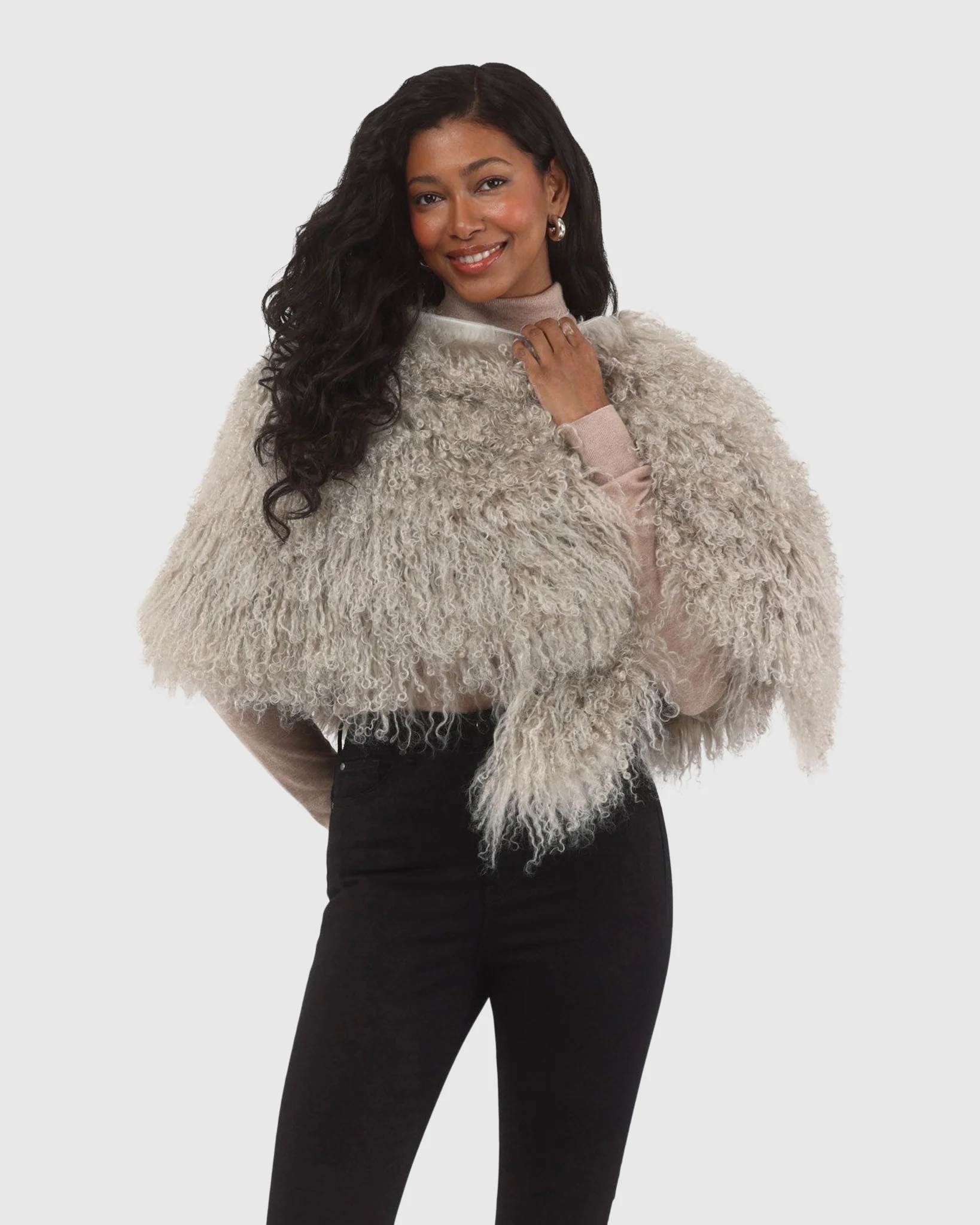 Select Mongolian Lamb Shawl - Image 34