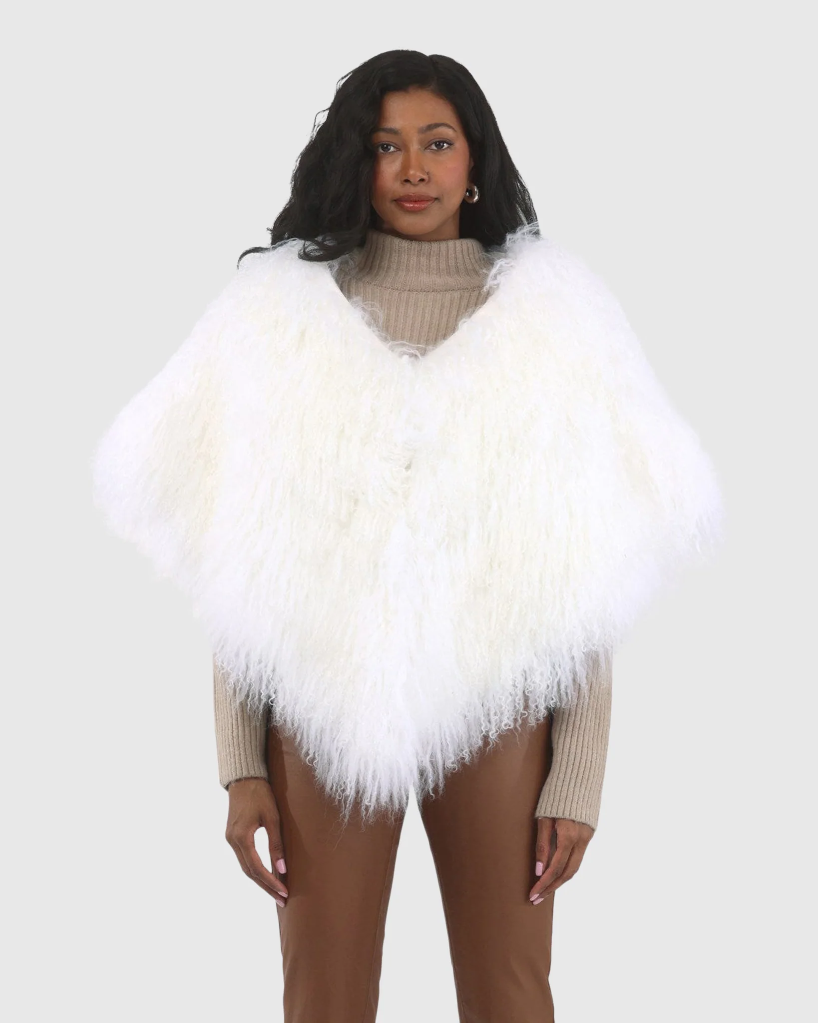 Select Mongolian Lamb Shawl - Image 6