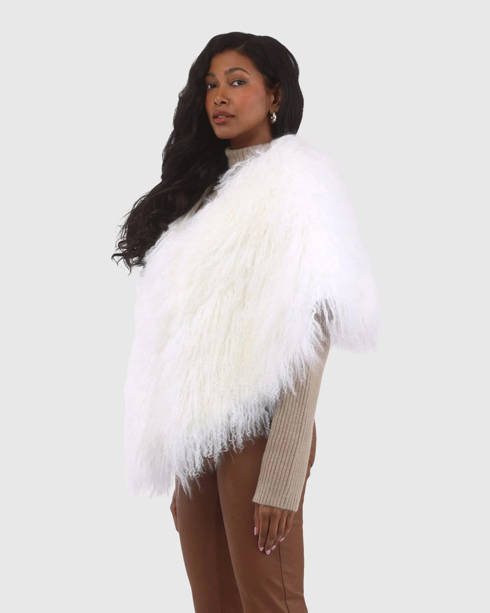 Select Mongolian Lamb Shawl - Image 7
