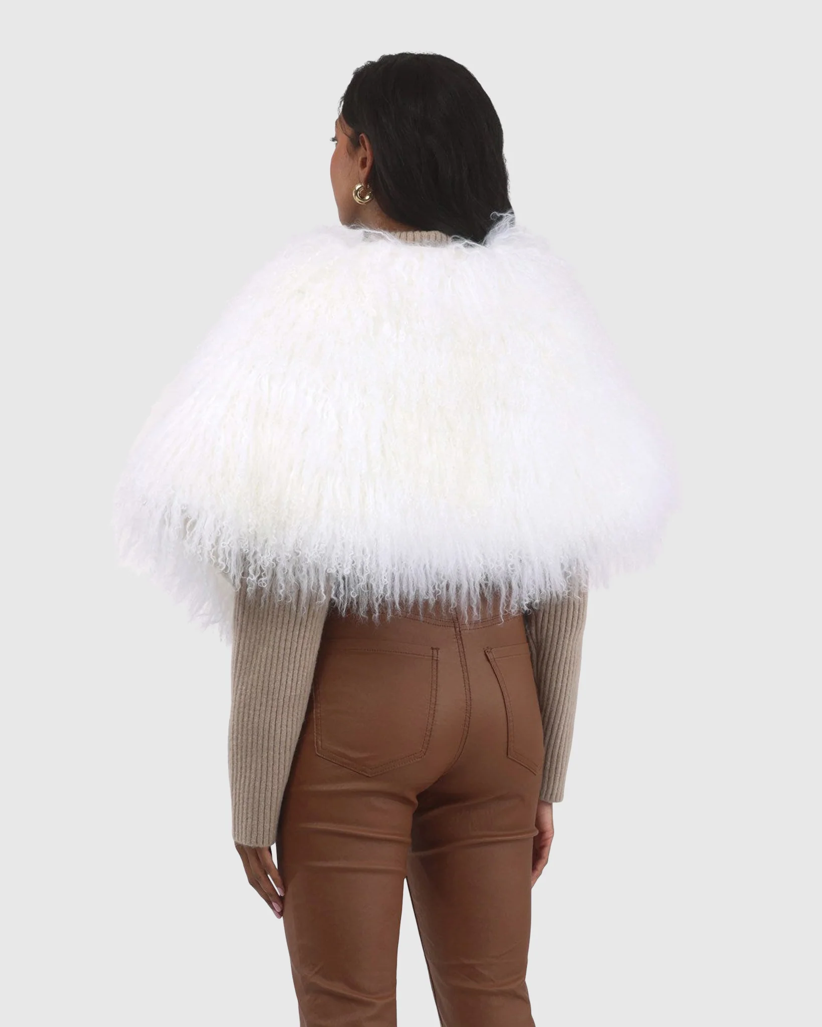Select Mongolian Lamb Shawl - Image 8