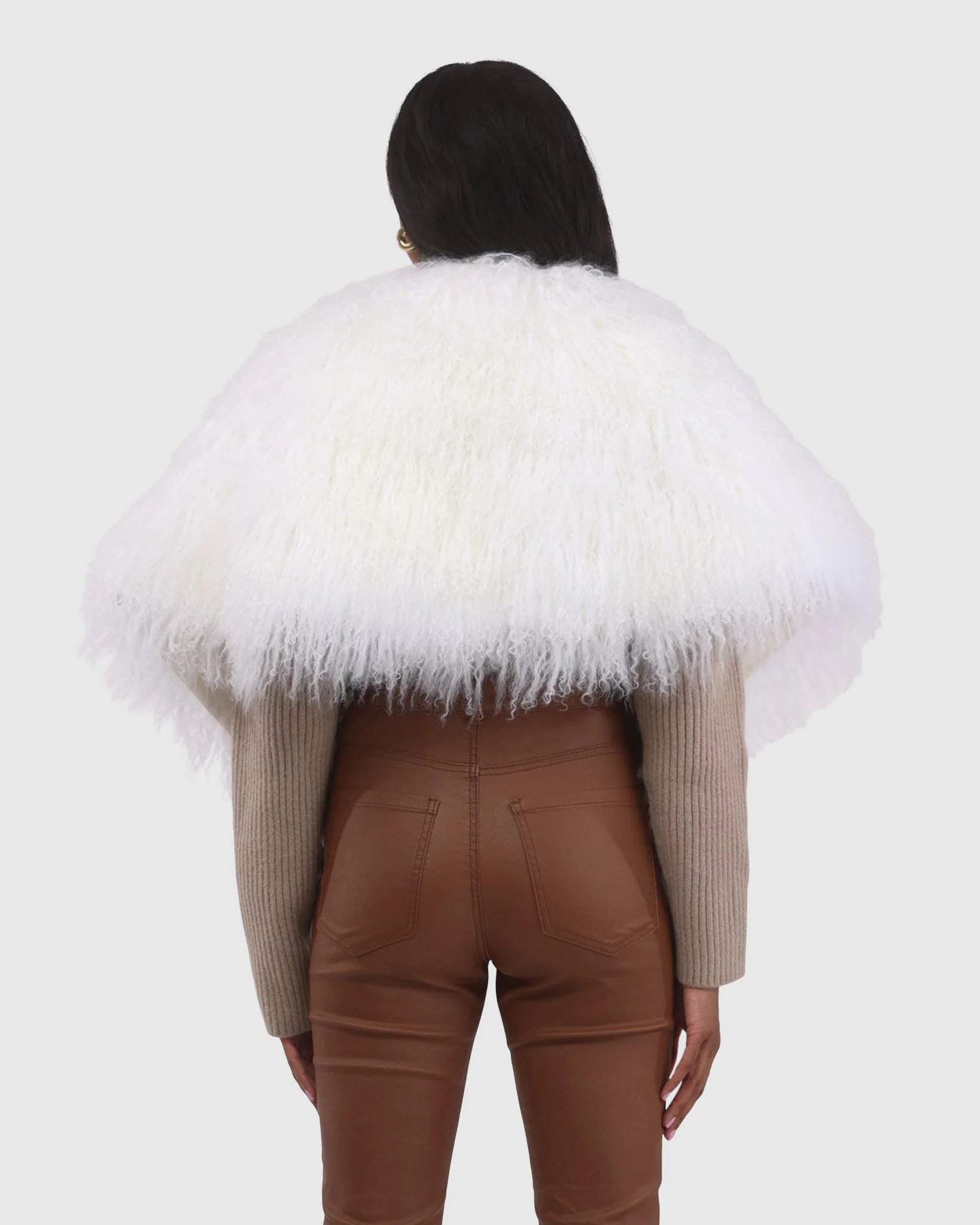 Select Mongolian Lamb Shawl - Image 9
