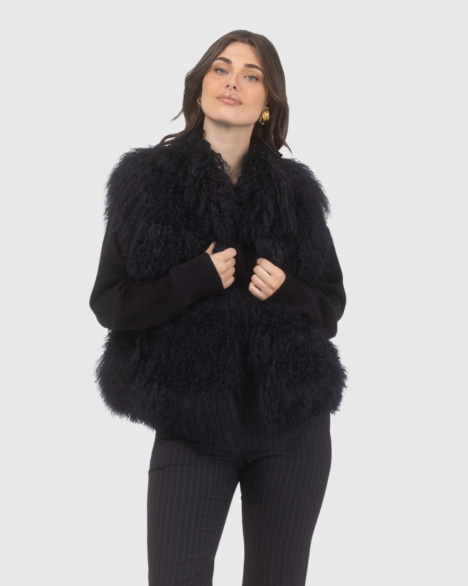 Select Mongolian Lamb Vest - Image 10