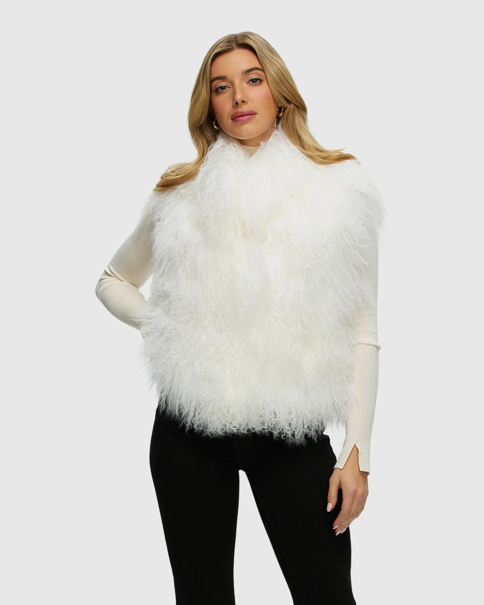 Select Mongolian Lamb Vest - Image 2