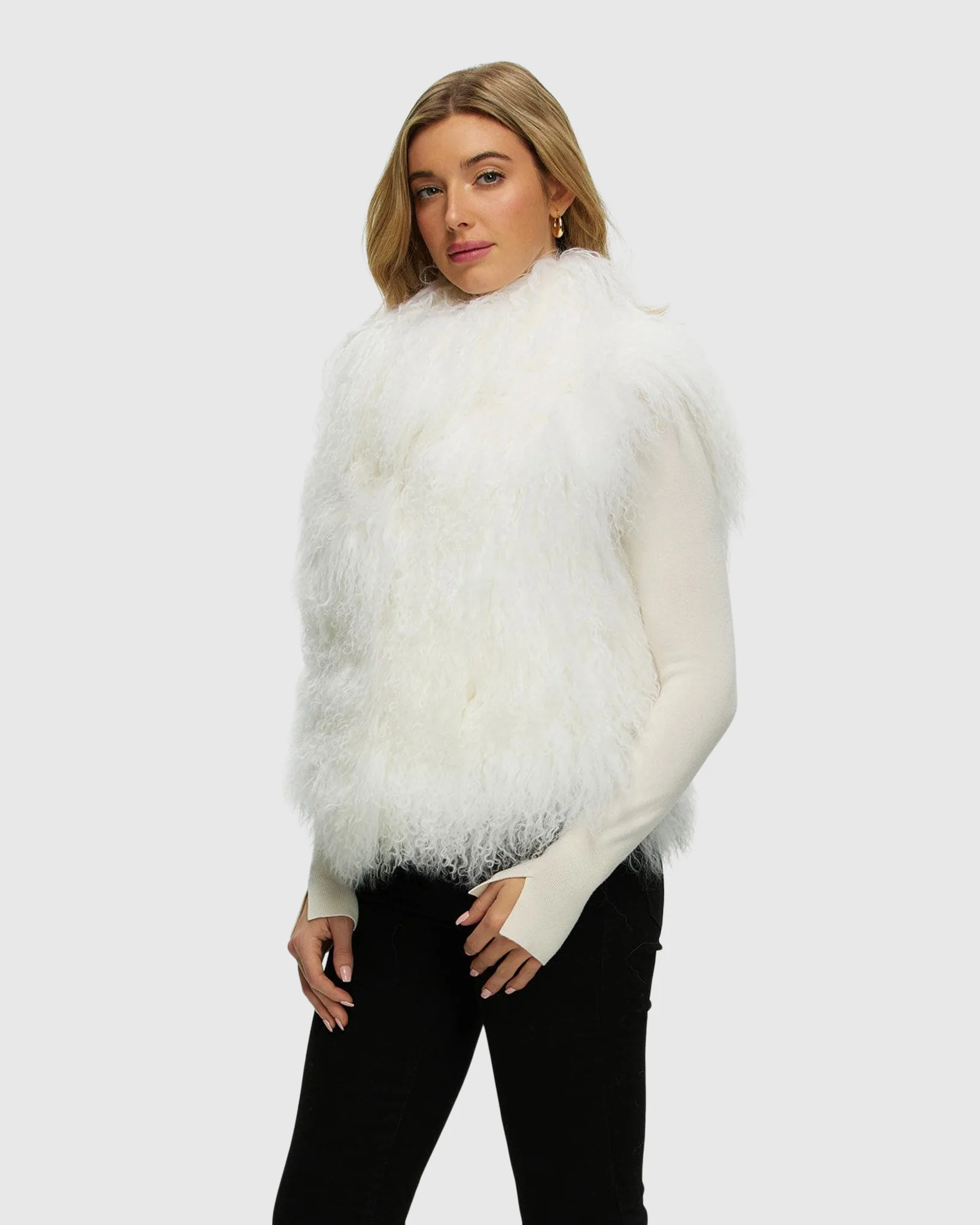 Select Mongolian Lamb Vest - Image 3