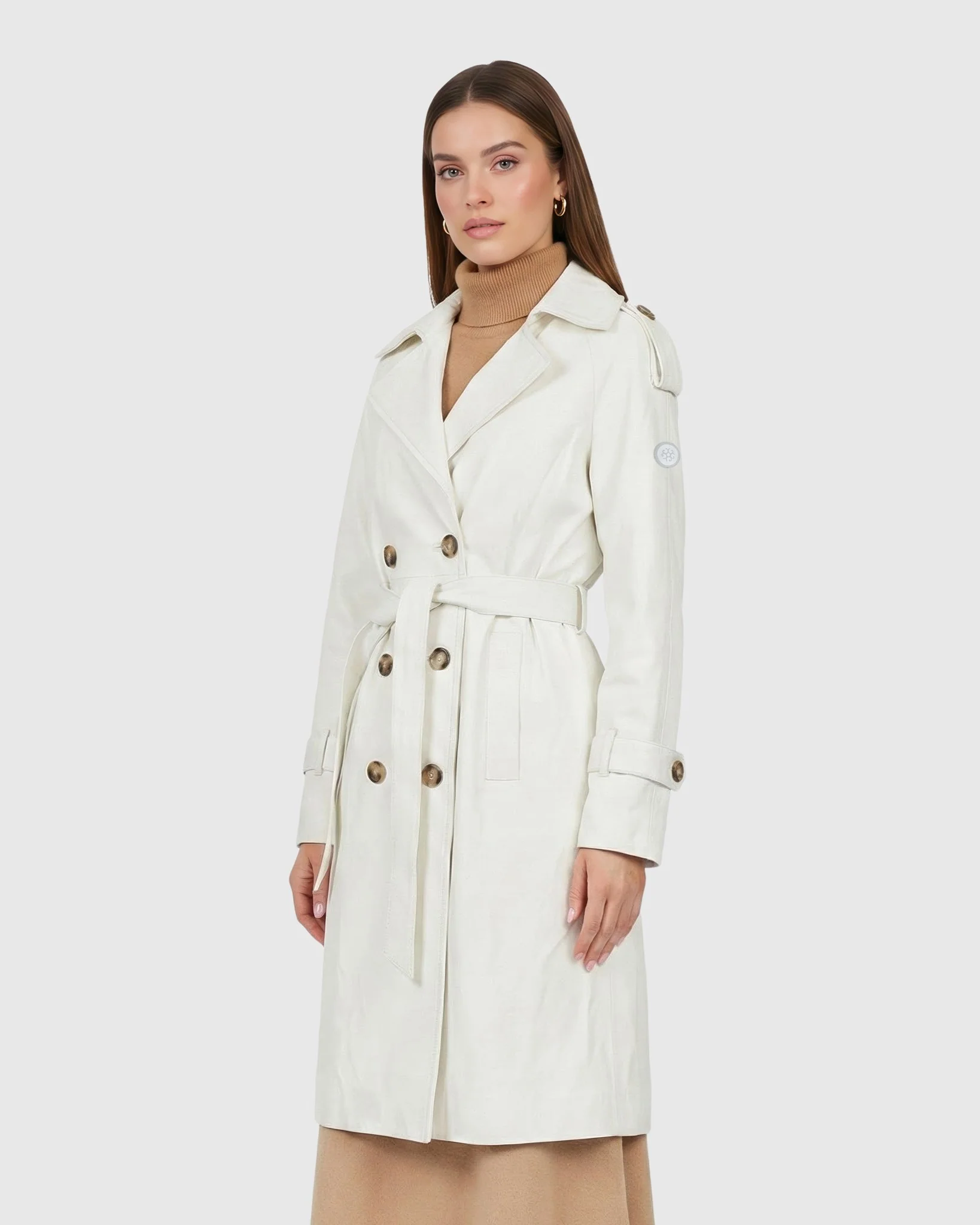 SELECT NAPPA LEATHER BELTED TRENCH COAT - Image 10