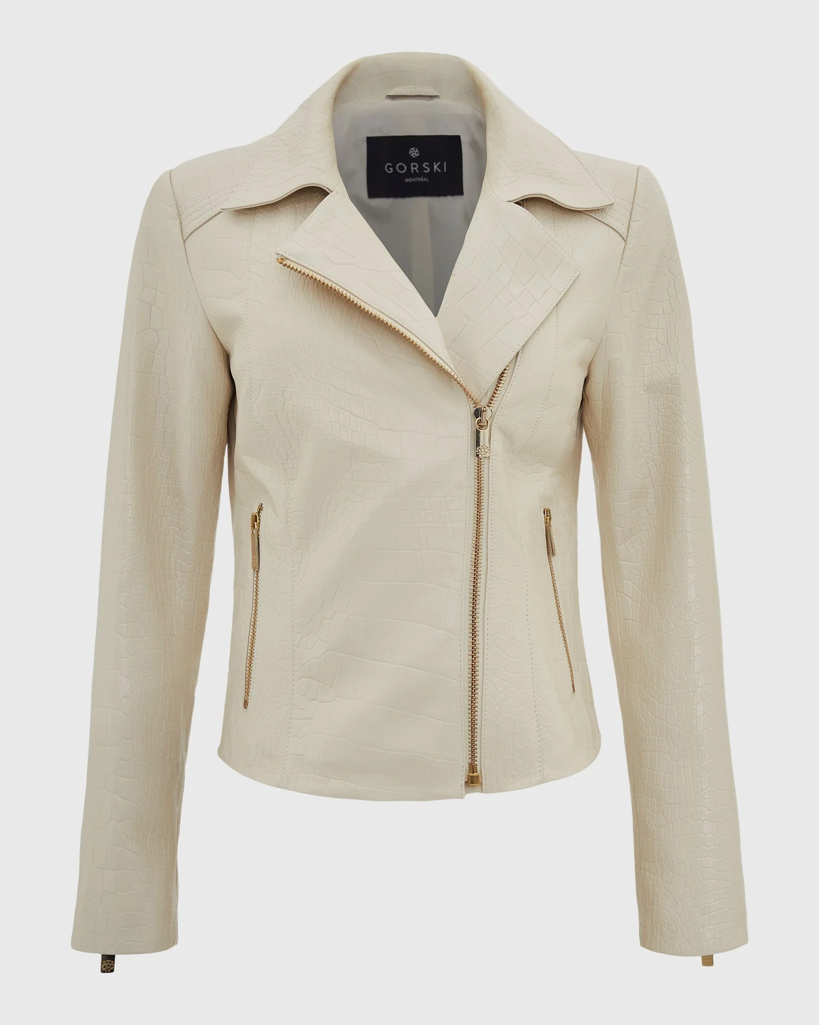 SELECT NAPPA LEATHER CROCO EMBOSSED JACKET - Image 13