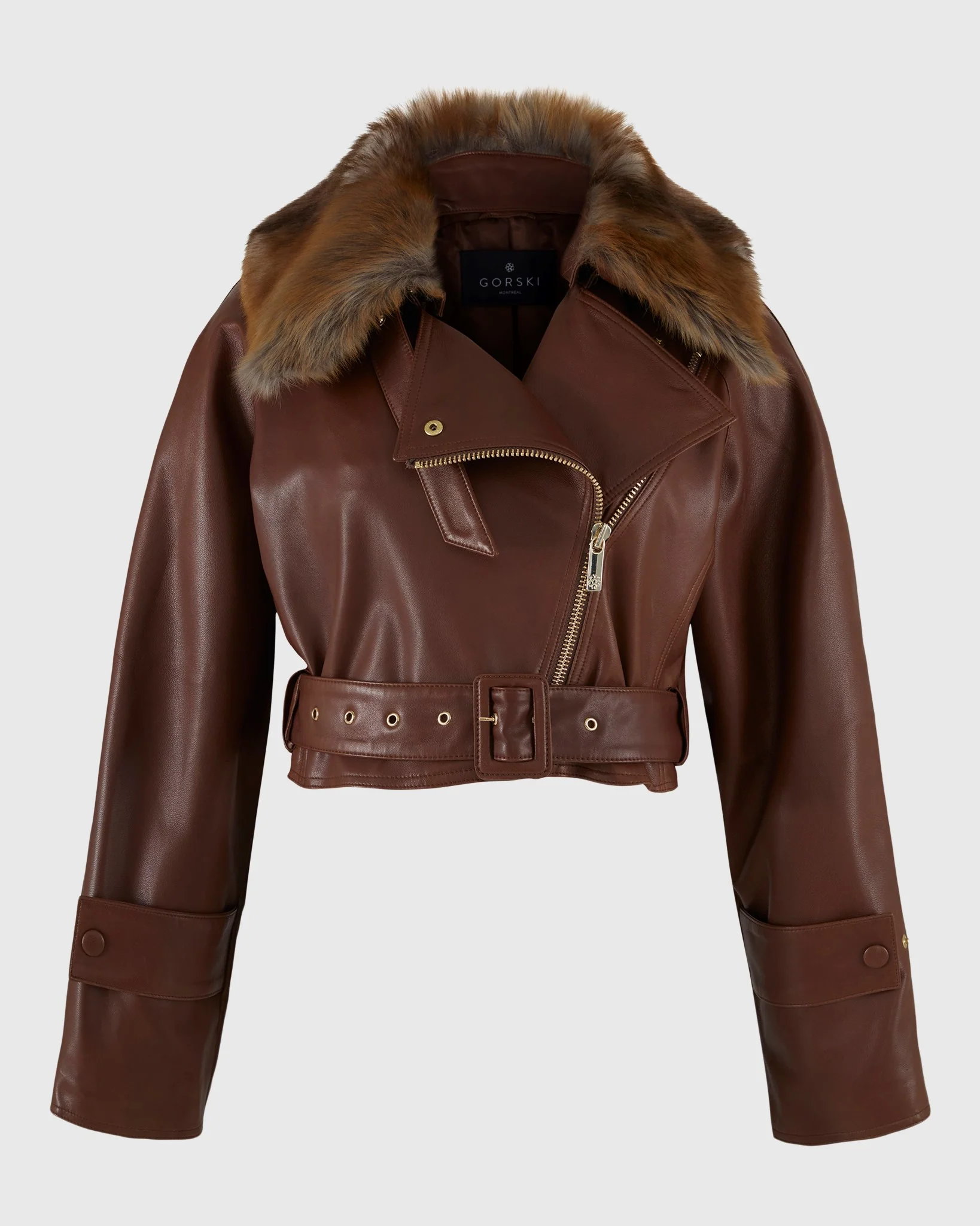 SELECT NAPPA LEATHER JACKET WITH DETACHABLE TOSCANA LAMB COLLAR - Image 12