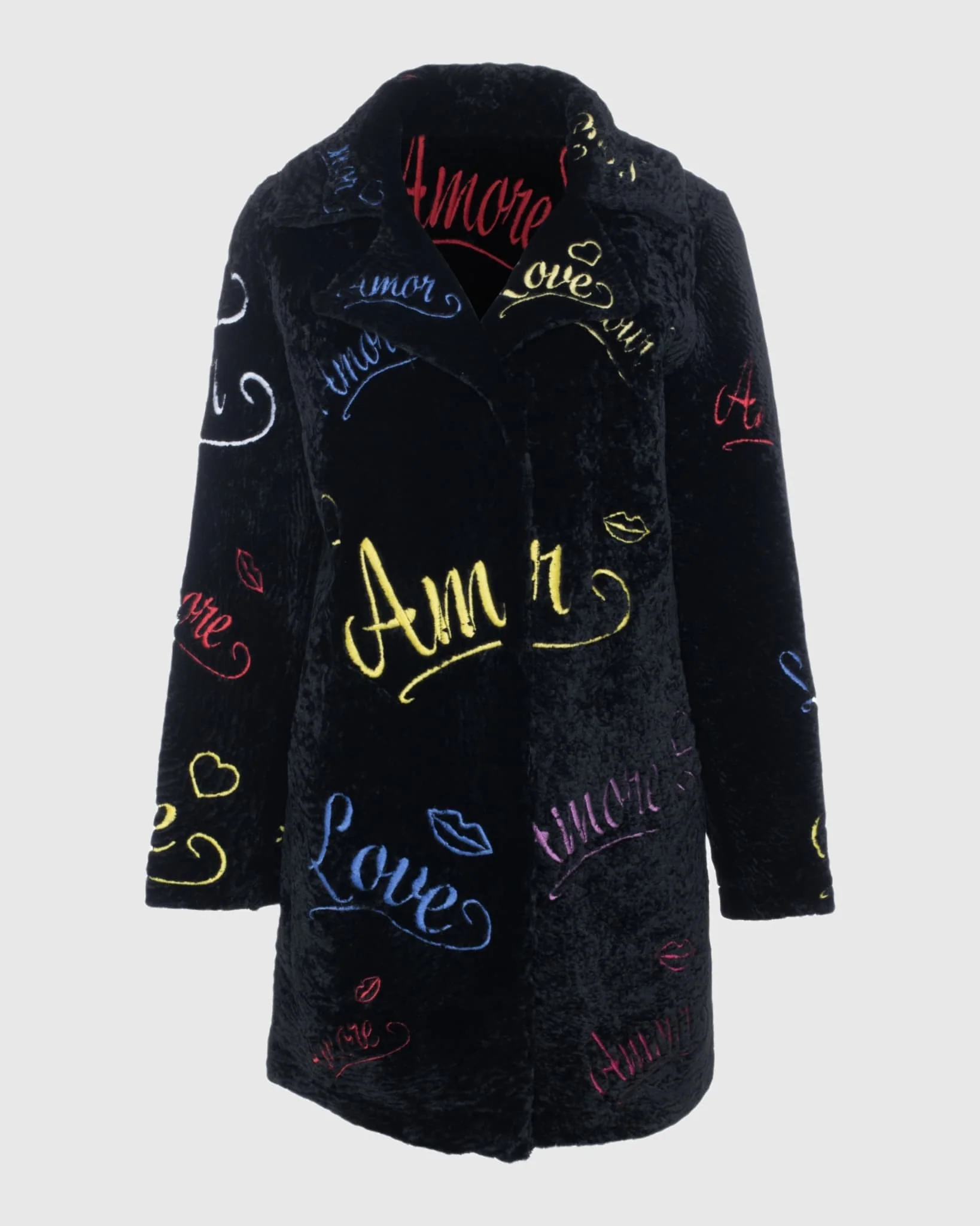 Select Shearling Lamb Embroidered "love" Stroller - Image 8