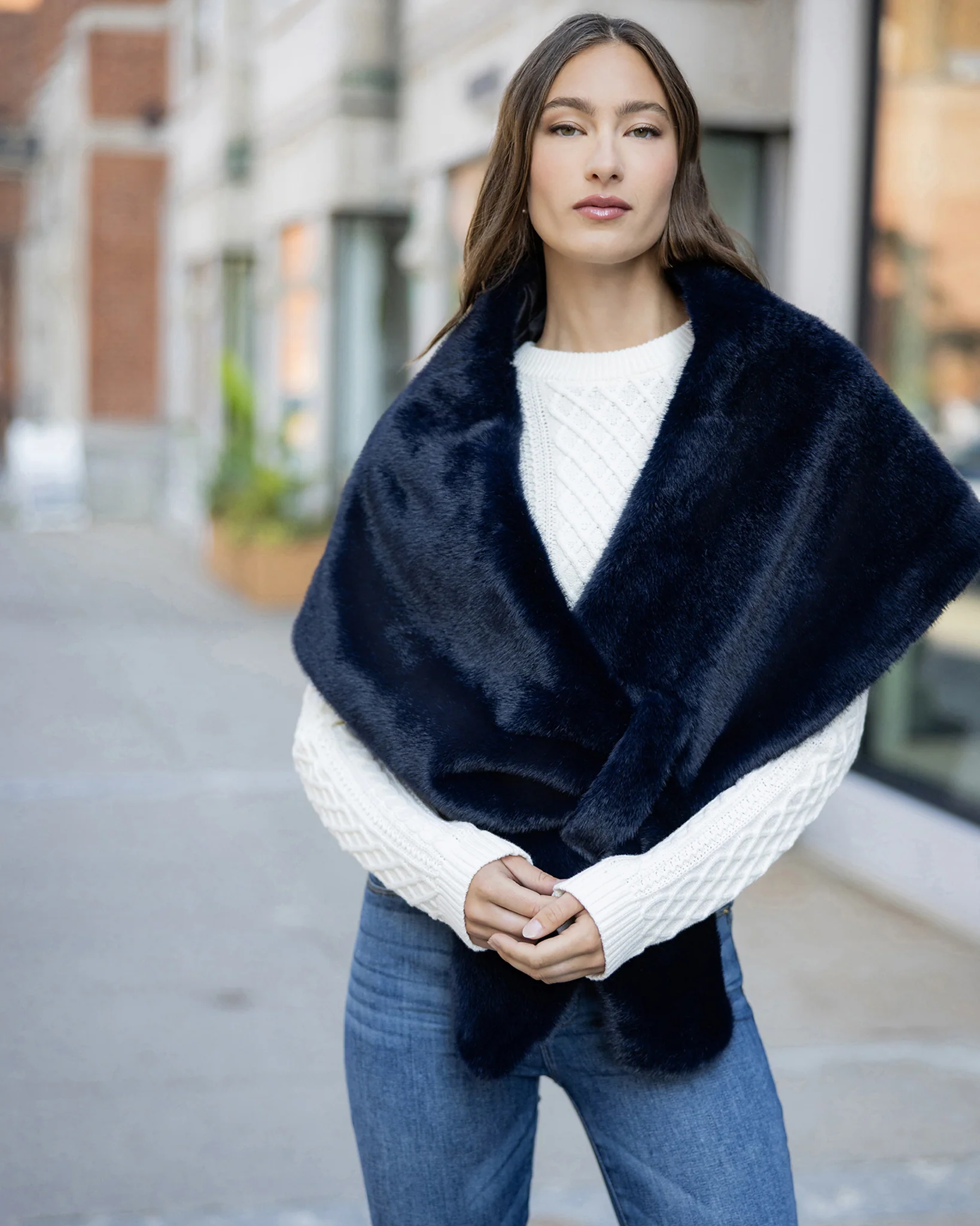 SELECT SHEARLING LAMB STOLE - Image 16