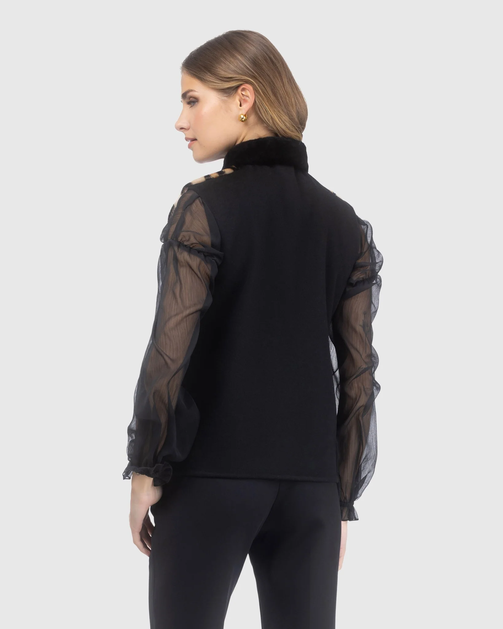Zip Vest Crafted From Select Shearling Lamb With Loro Piana Wool Back - Image 4