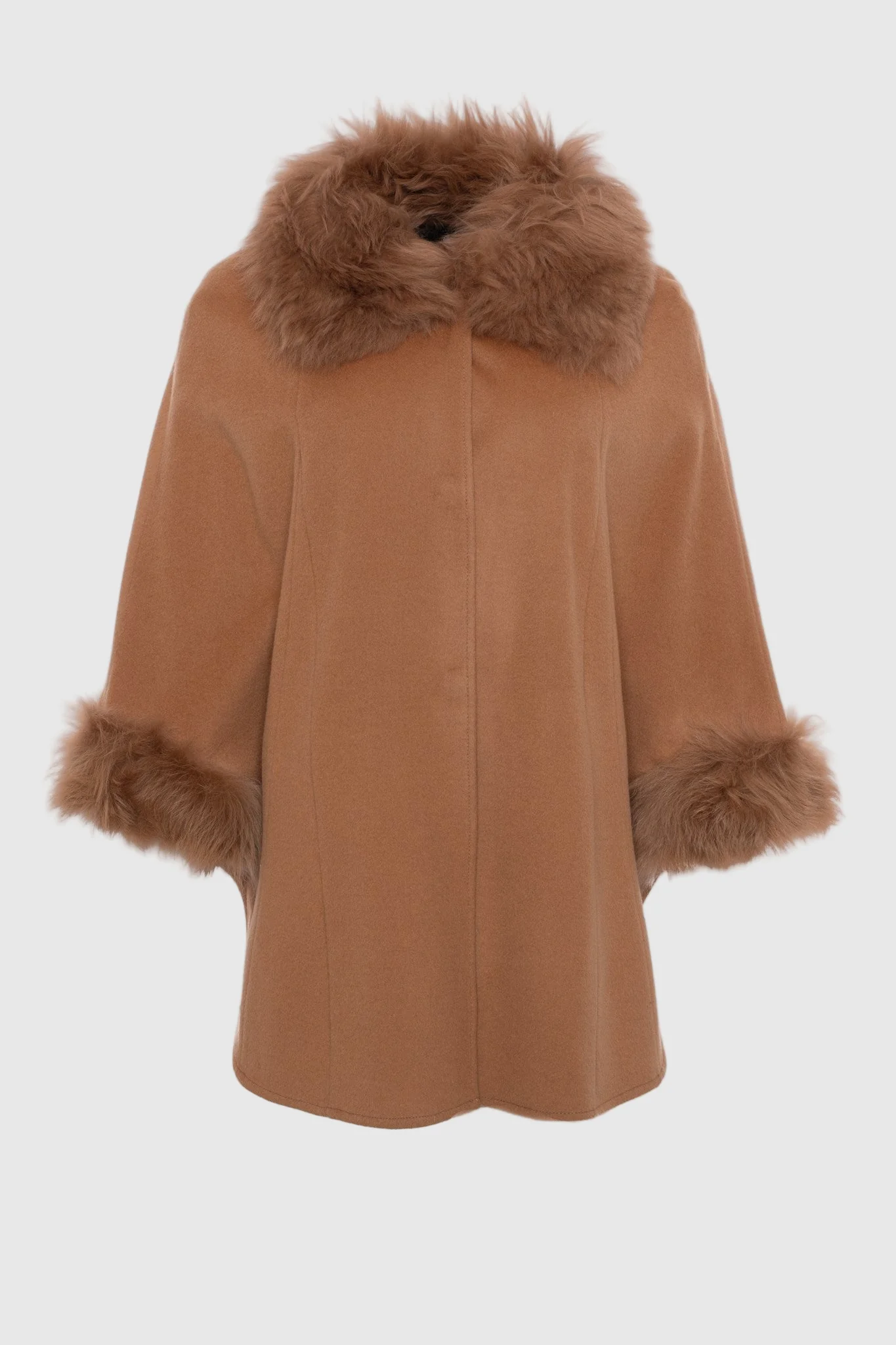 Select Wool Cape With Select Lamb Collar And Cuffs - Image 15
