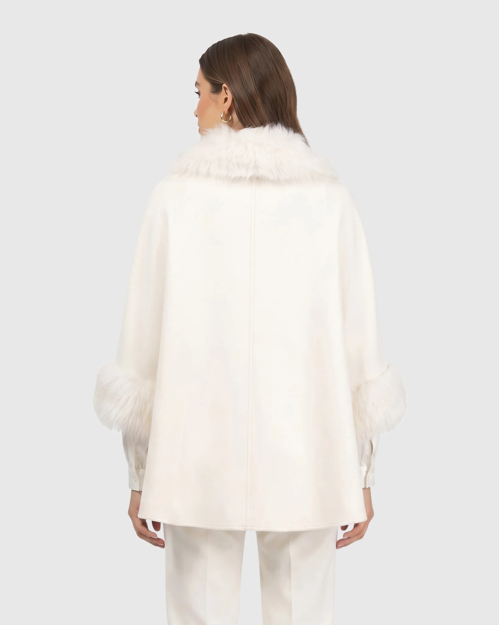 Select Wool Cape With Select Lamb Collar And Cuffs - Image 19