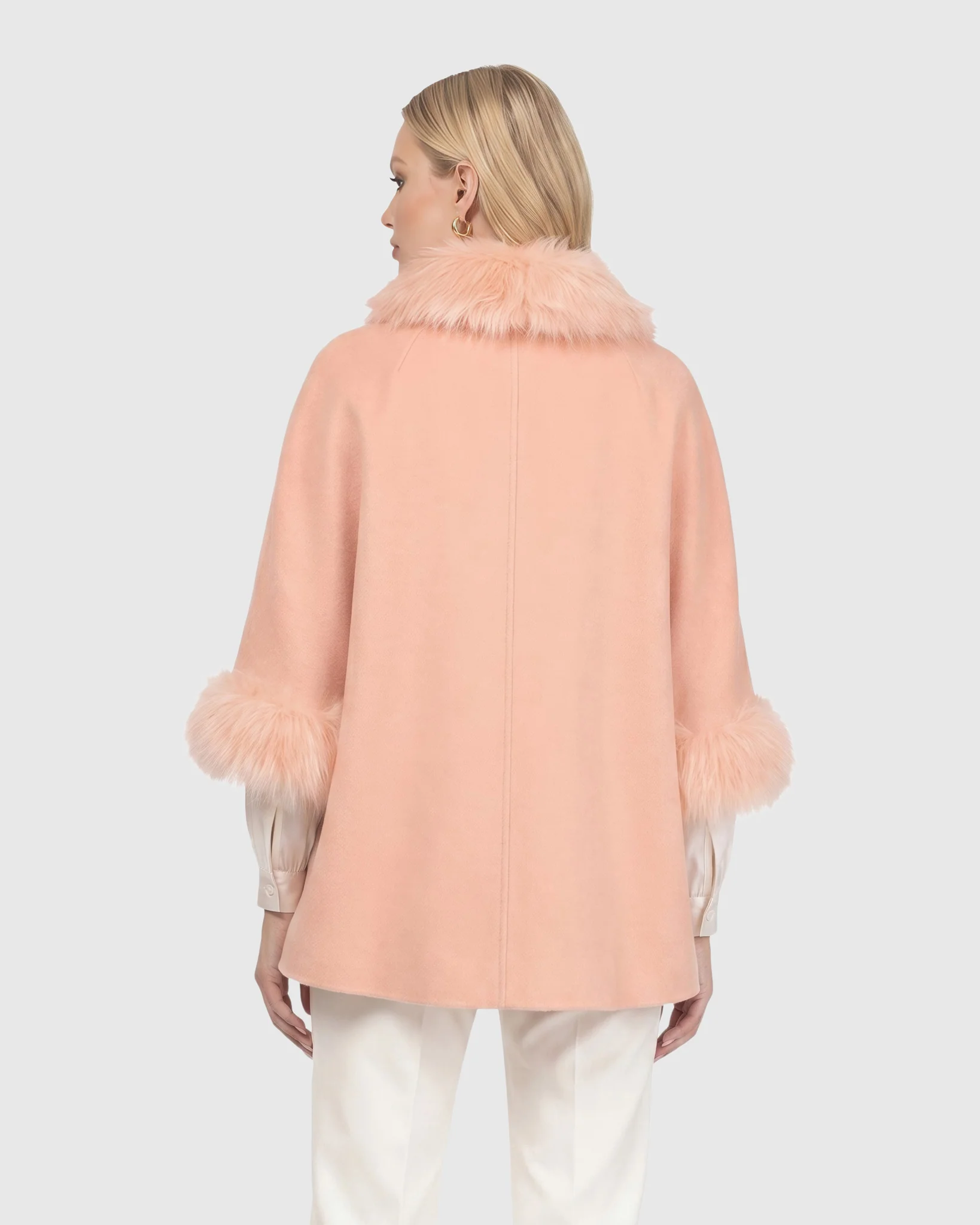 Select Wool Cape With Select Lamb Collar And Cuffs - Image 23