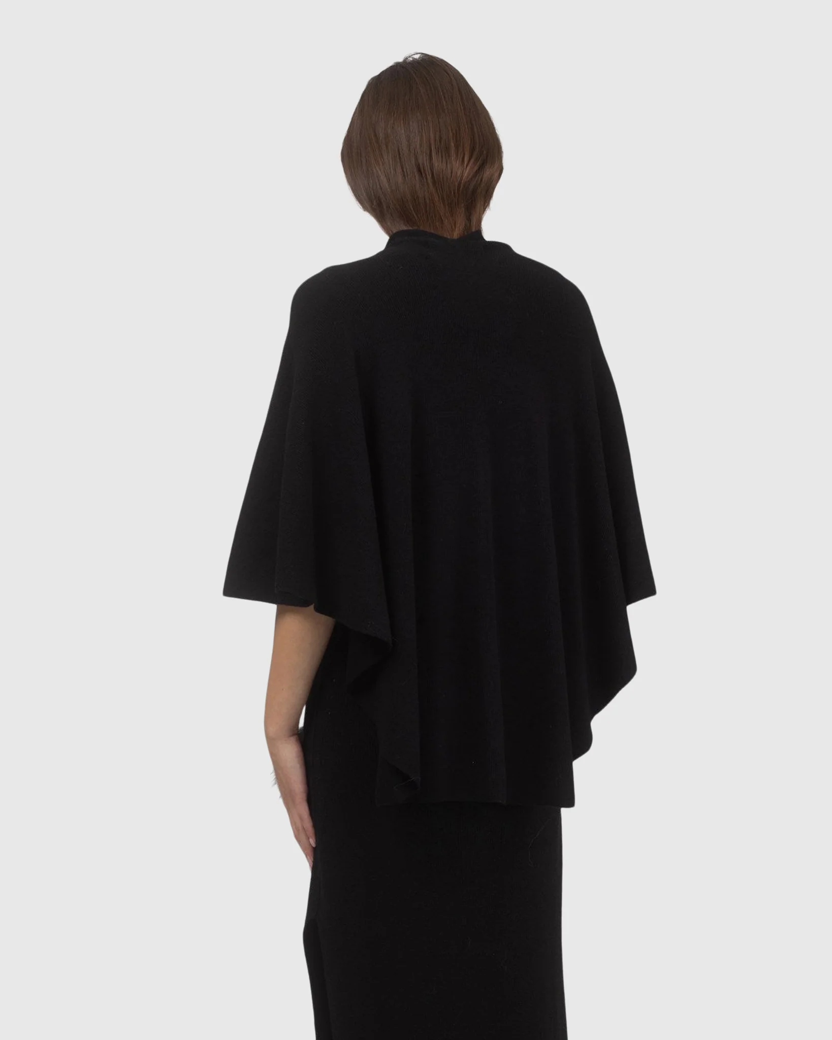 Select Wool Capelet With Select Lamb Poms - Image 12