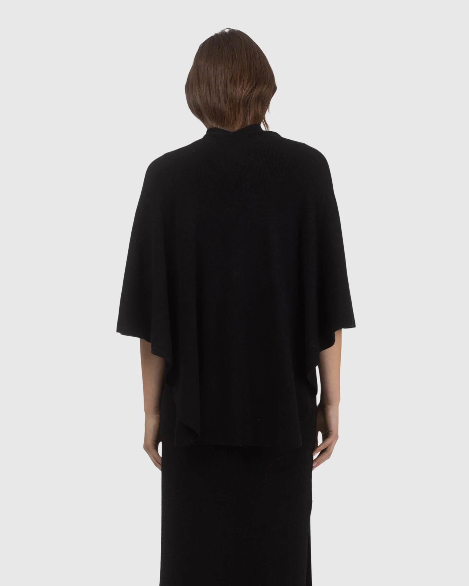 Select Wool Capelet With Select Lamb Poms - Image 13