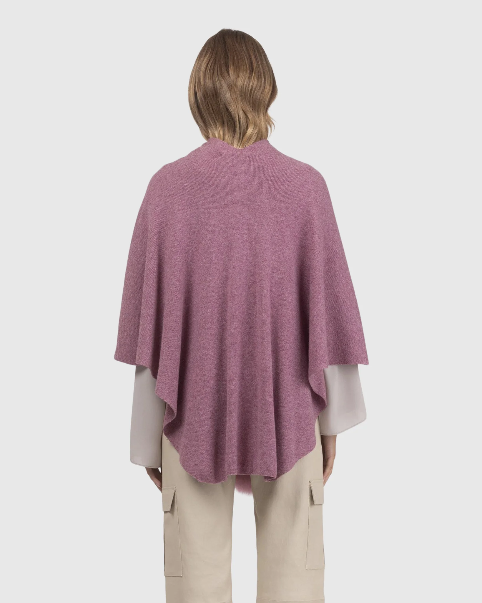 Select Wool Capelet With Select Lamb Poms - Image 21