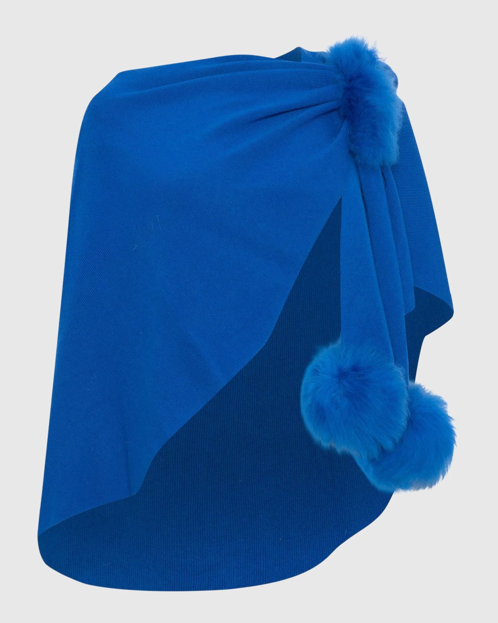 Select Wool Capelet With Select Lamb Poms - Image 31