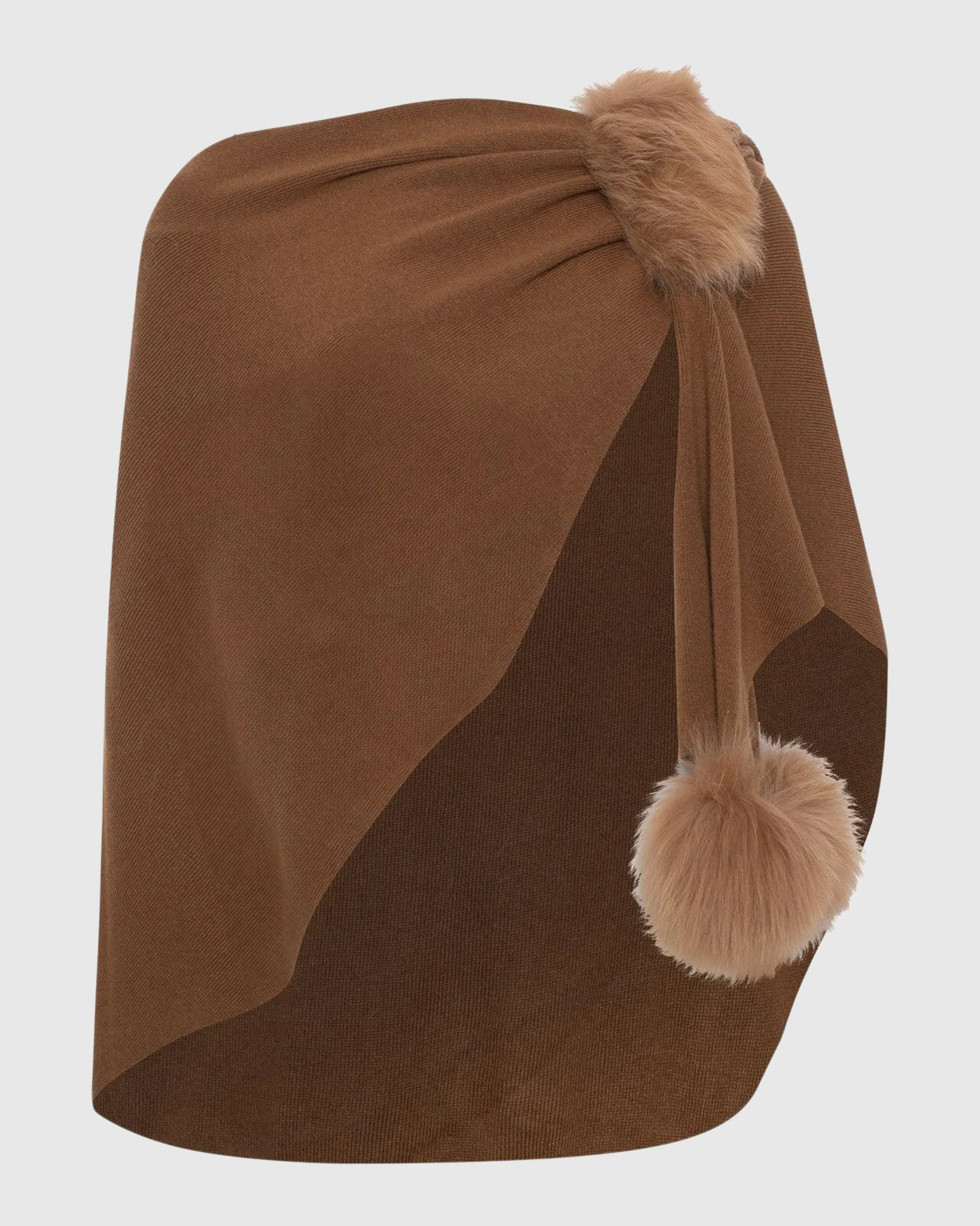 Select Wool Capelet With Select Lamb Poms - Image 51