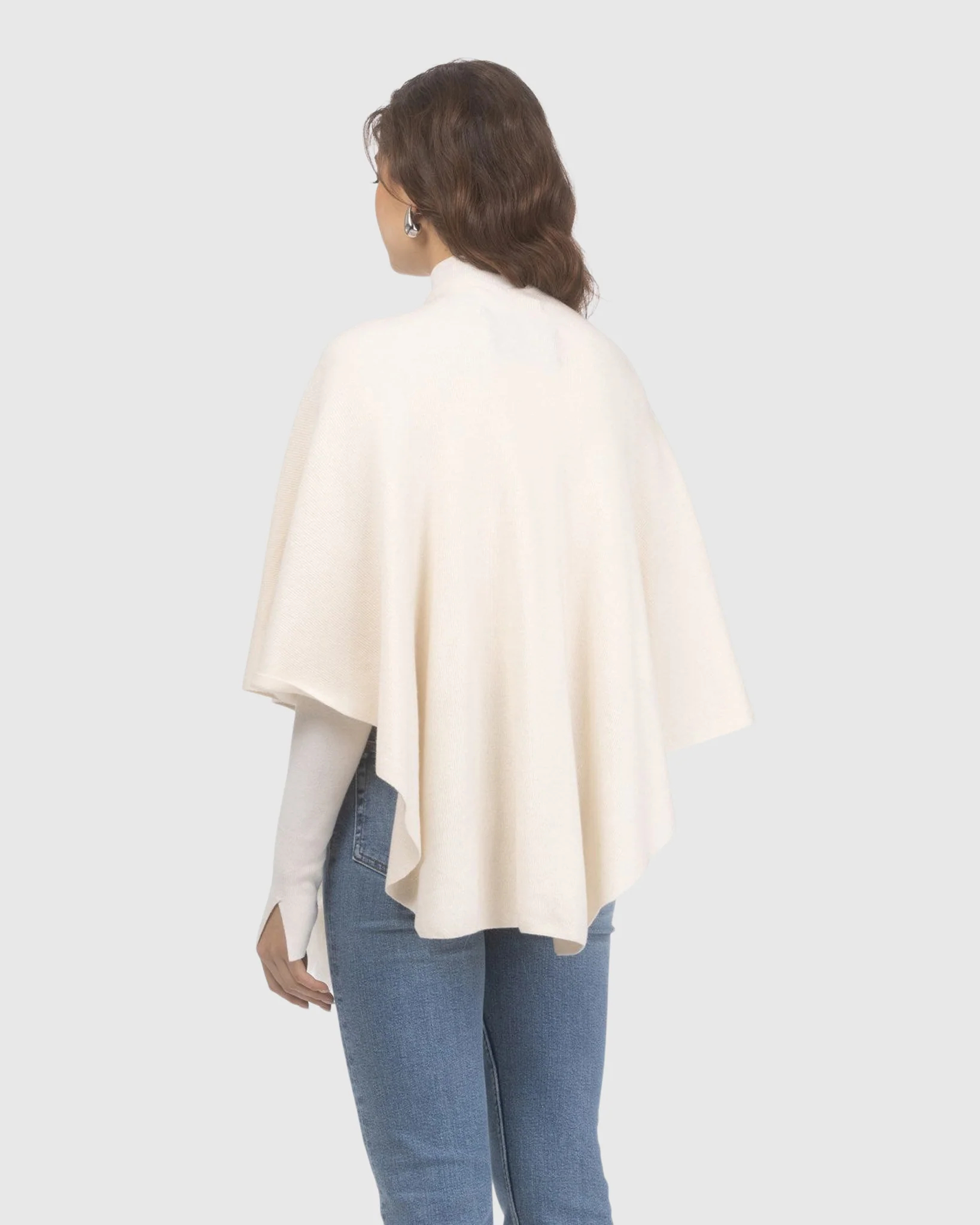 Select Wool Capelet With Select Lamb Poms - Image 56