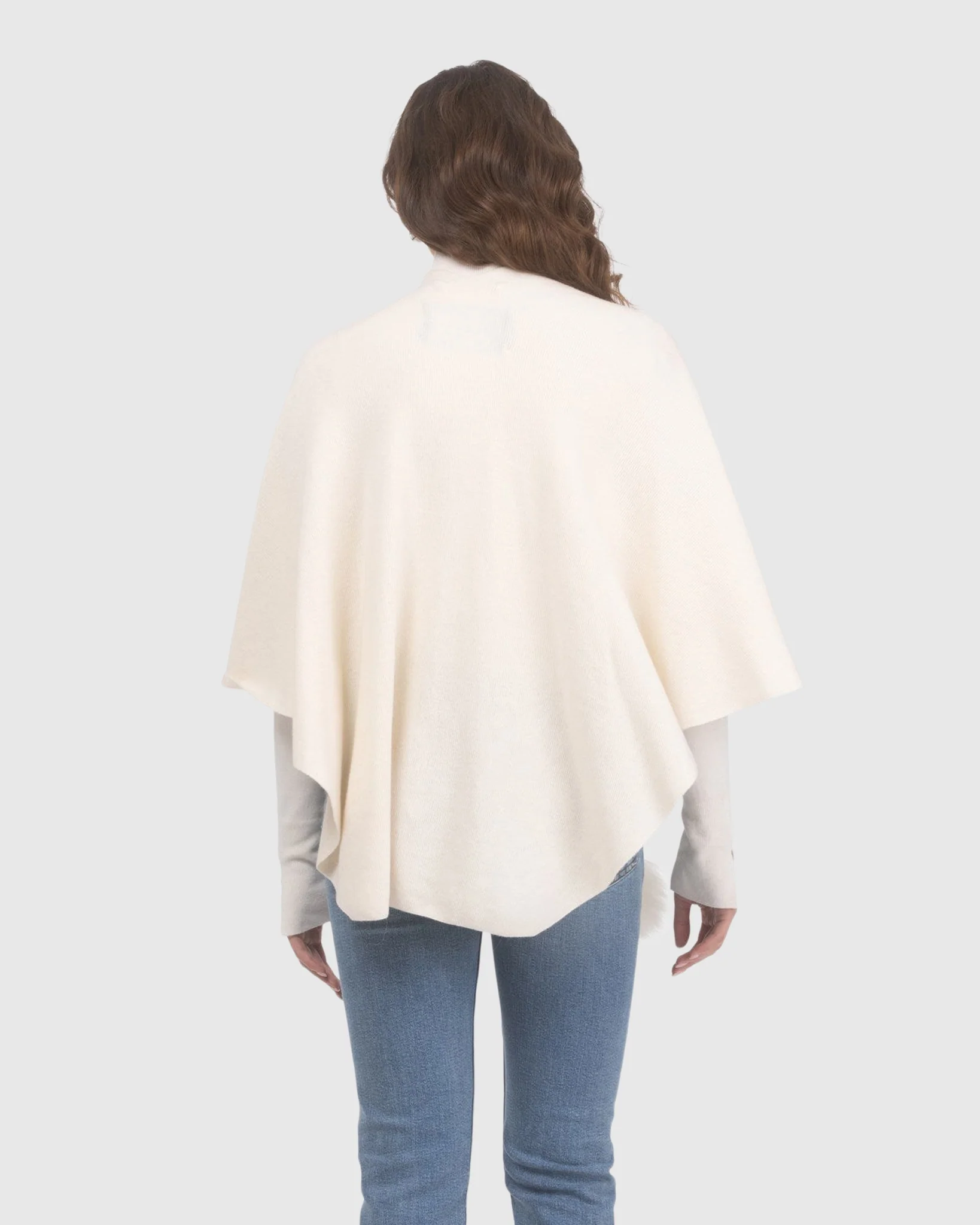 Select Wool Capelet With Select Lamb Poms - Image 57