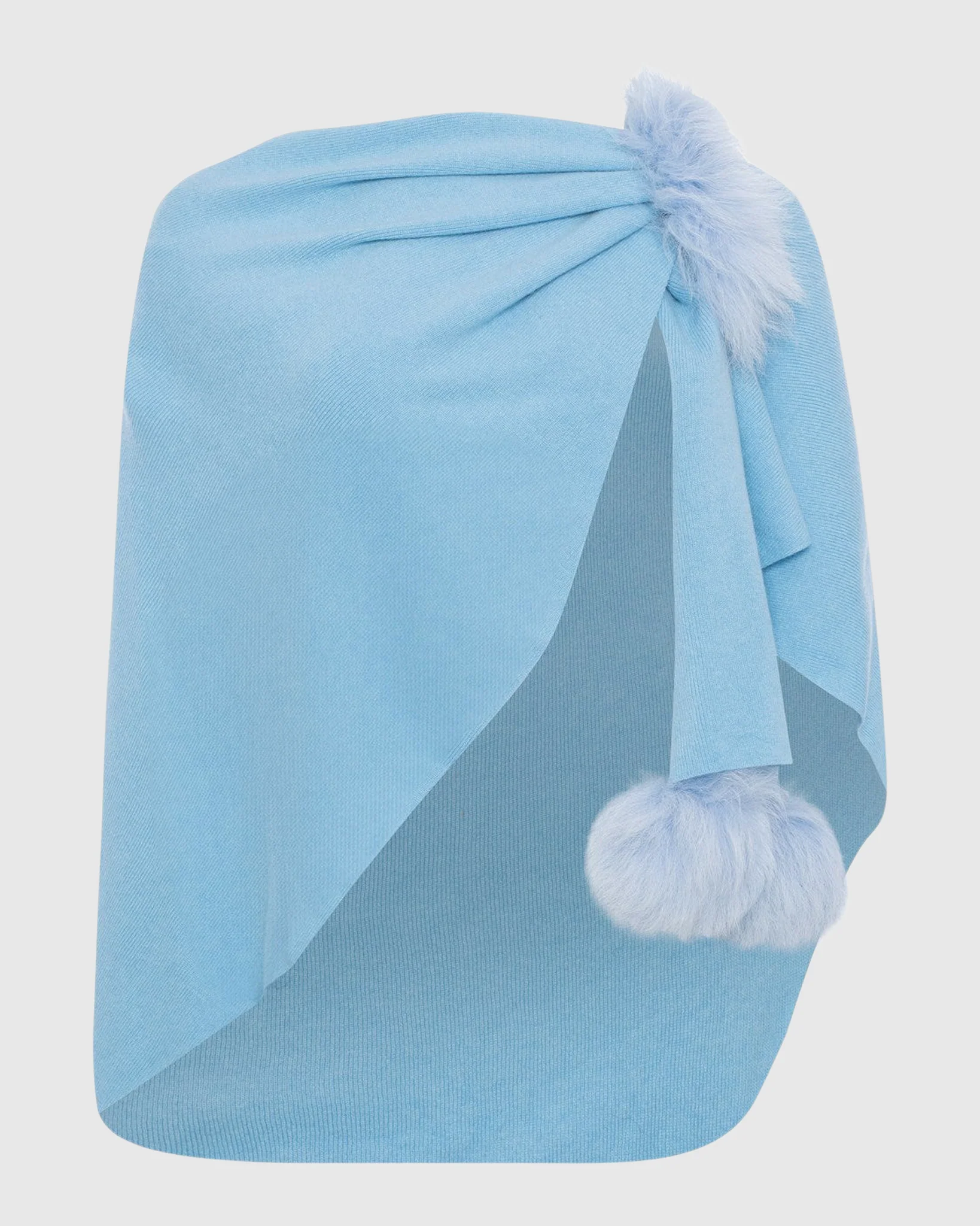 Select Wool Capelet With Select Lamb Poms - Image 65