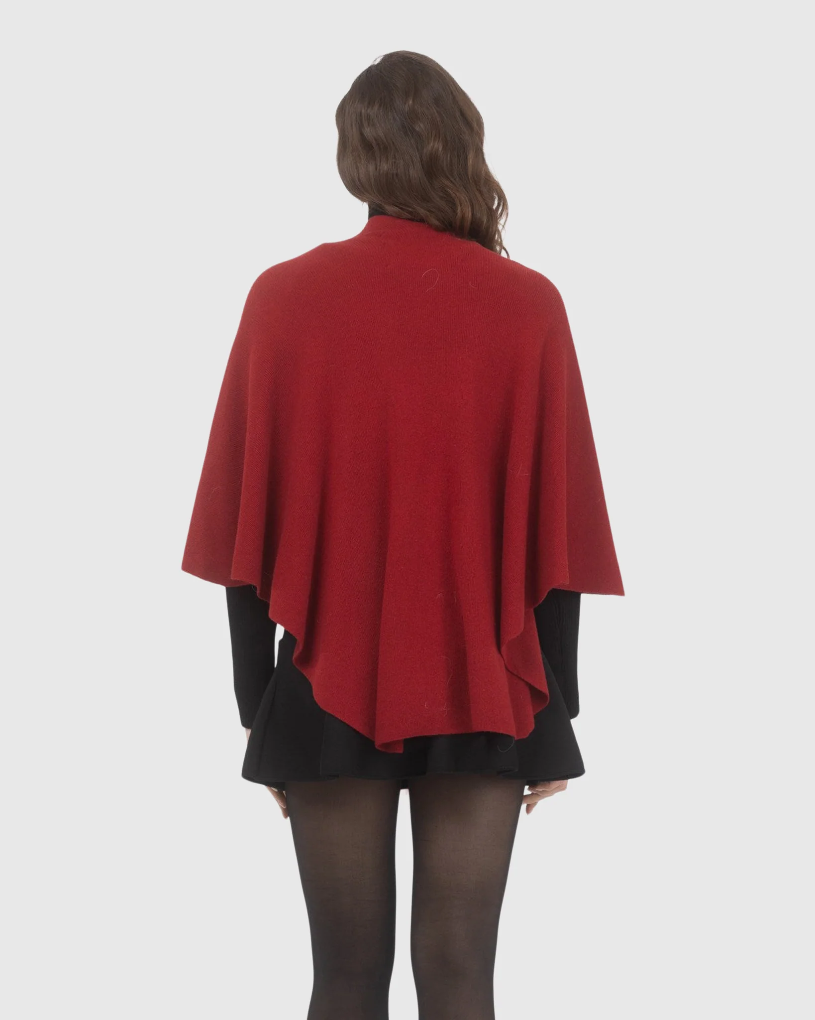 Select Wool Capelet With Select Lamb Poms - Image 91