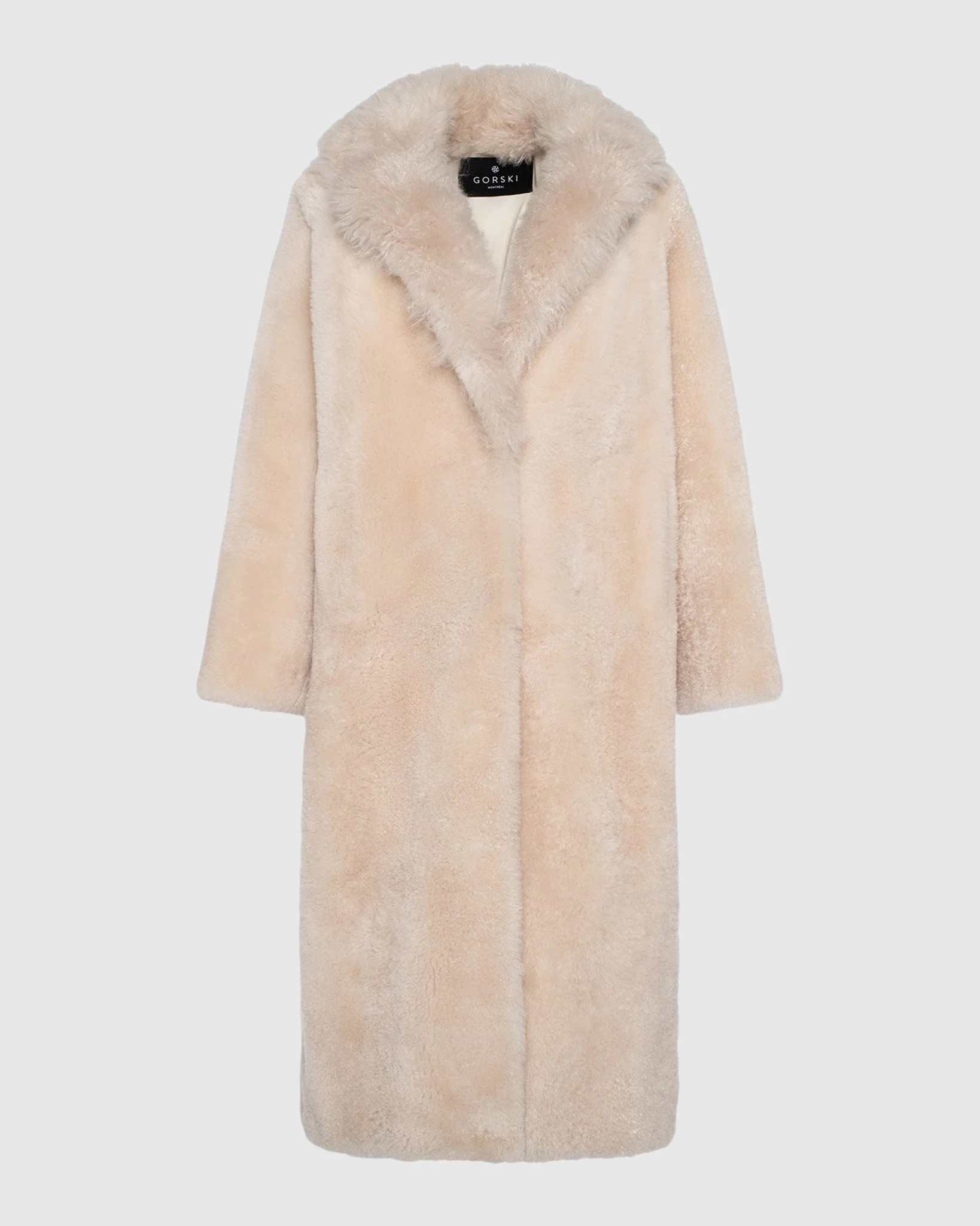 SHEARED CASHMERE GOAT COAT WITH CASHMERE GOAT COLLAR - Image 4