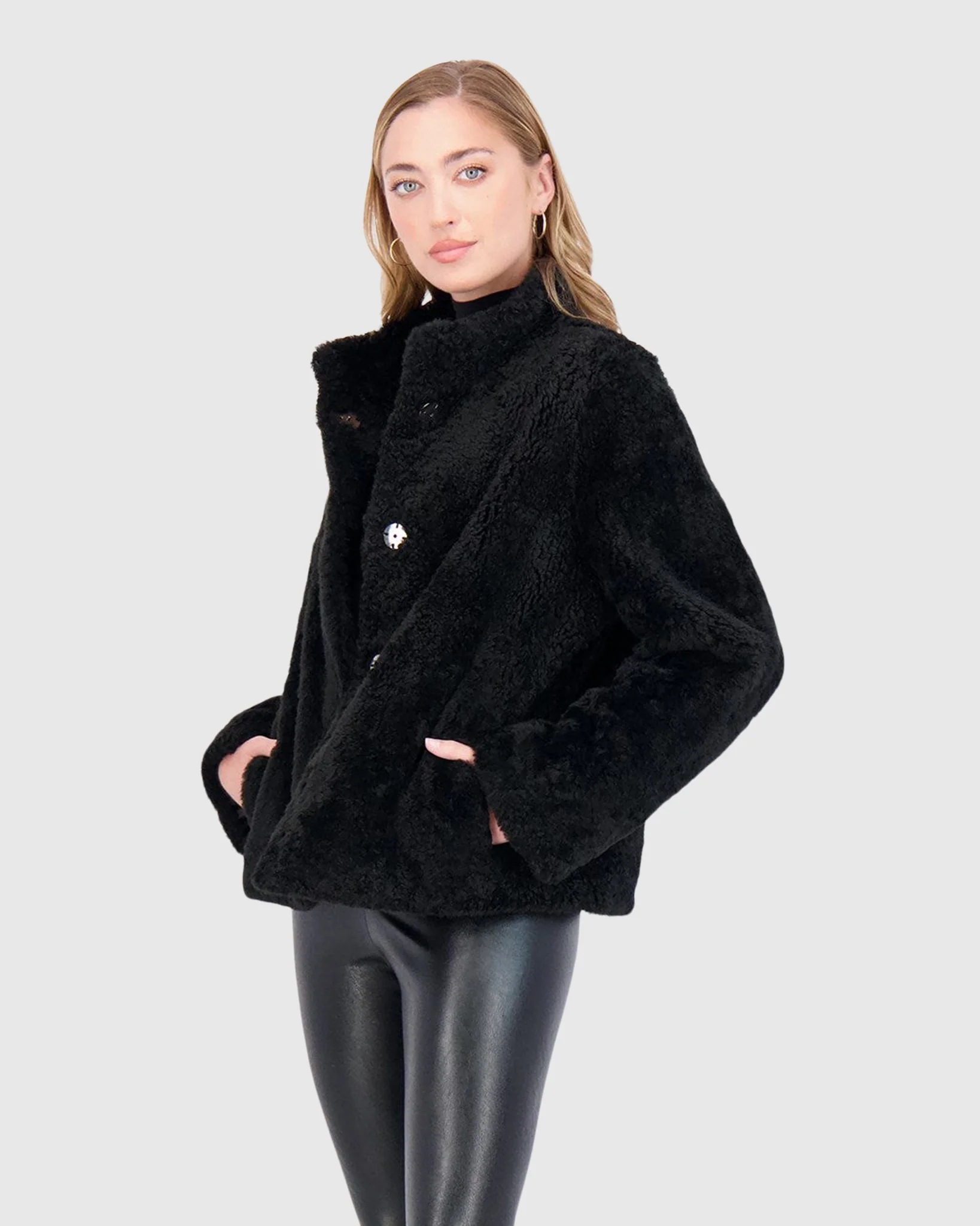 SHEARED CASHMERE GOAT JACKET - Image 4