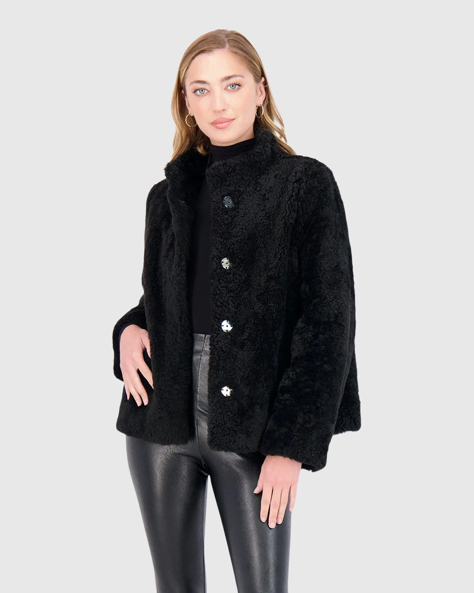 SHEARED CASHMERE GOAT JACKET - Image 6