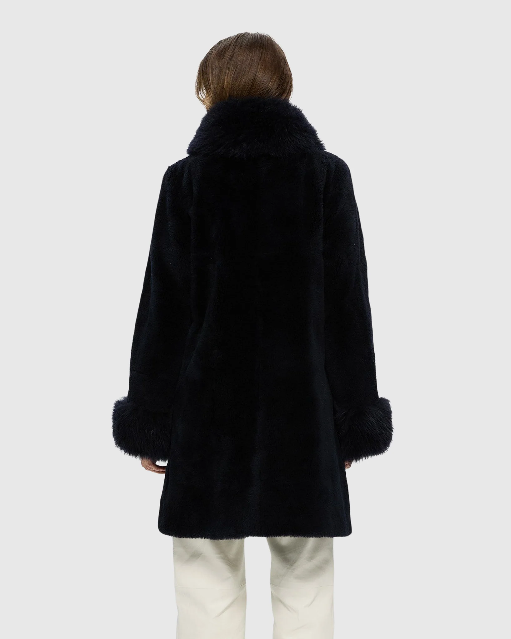 SHEARED CASHMERE GOAT JACKET WITH CASHMERE GOAT COLLAR & CUFFS - Image 8