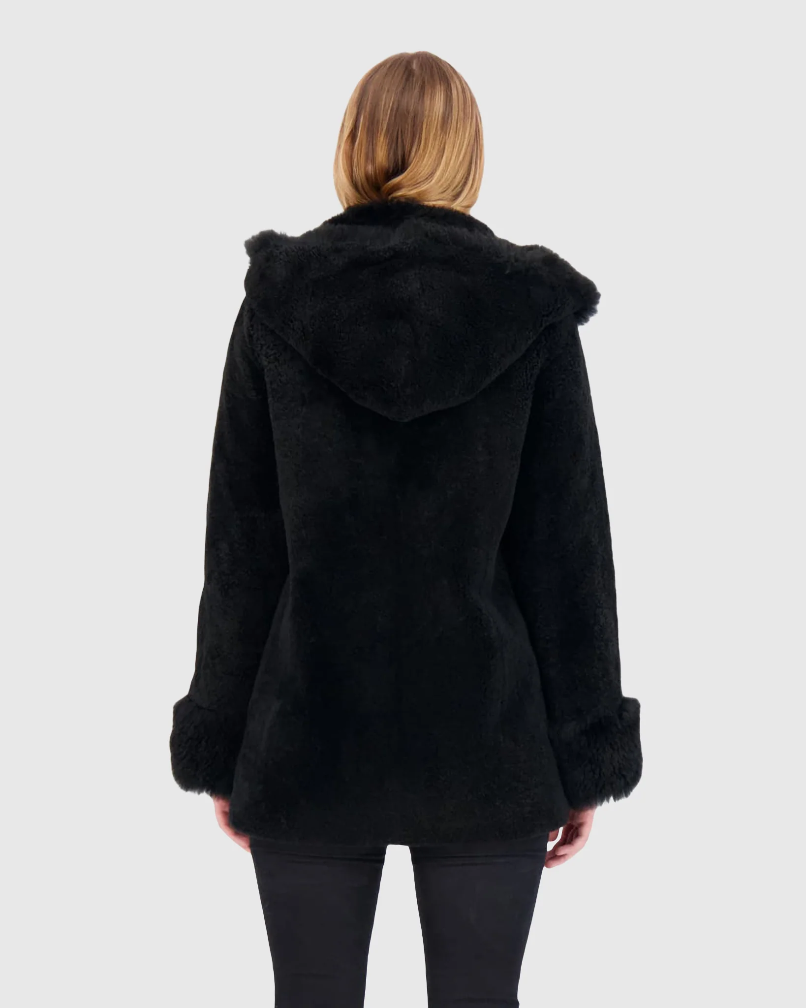 SHEARED CASHMERE GOAT PARKA WITH CASHMERE GOAT HOOD TRIM & CUFFS - Image 8