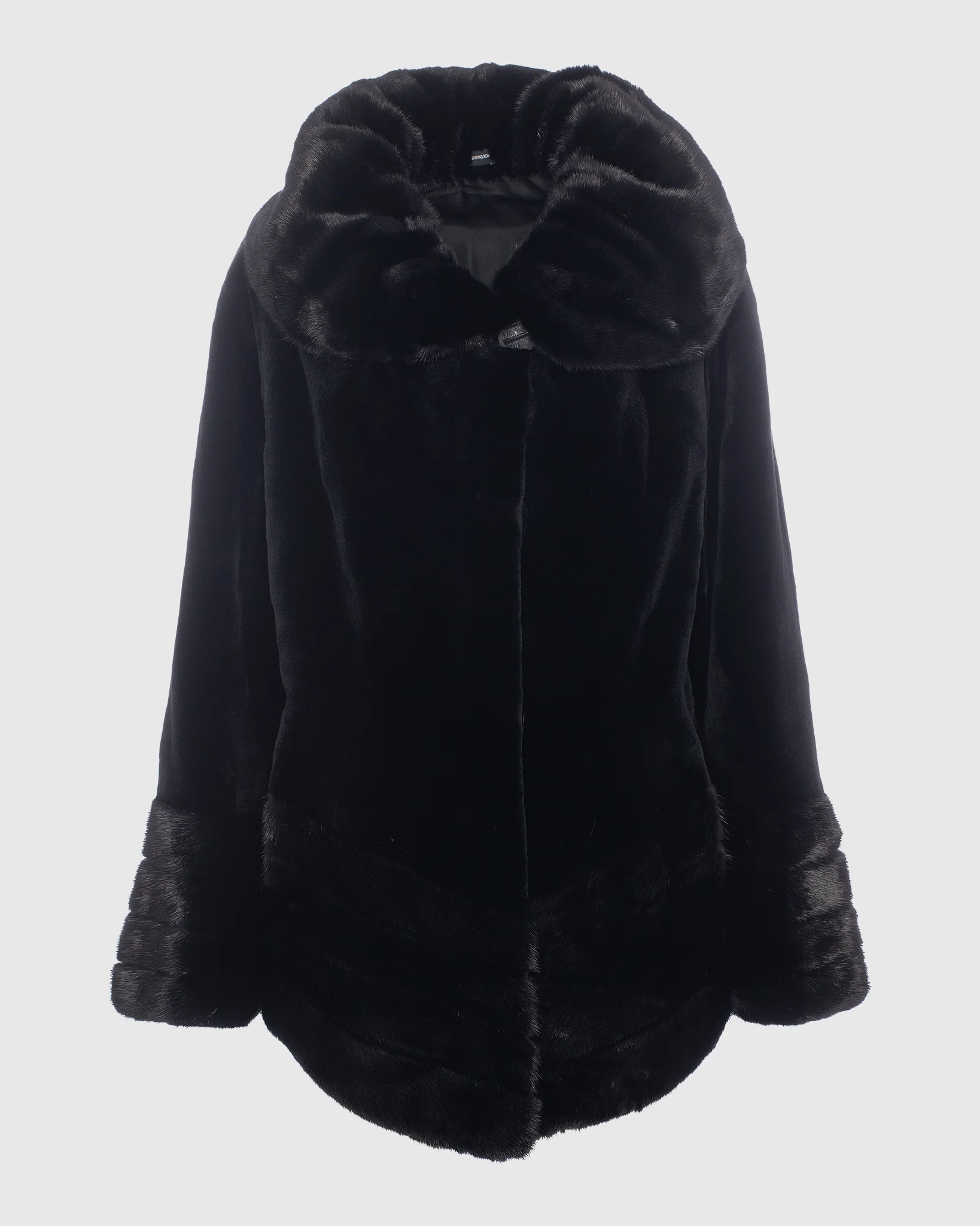 Sheared Mink Jacket, Reversible To Taffeta, Long Hair Mink Collar, Cuffs and Bottom - Image 7