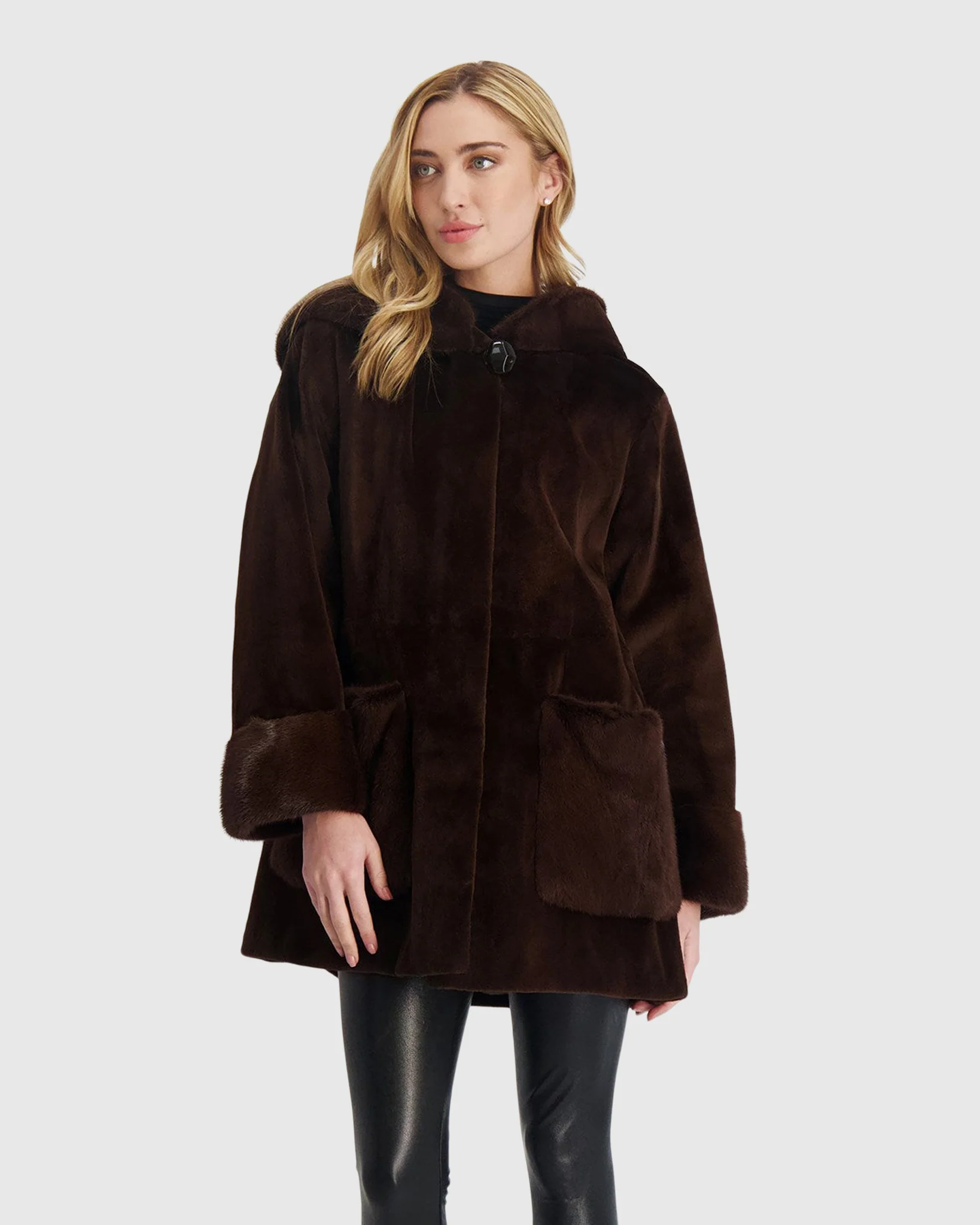 SHEARED MINK PARKA