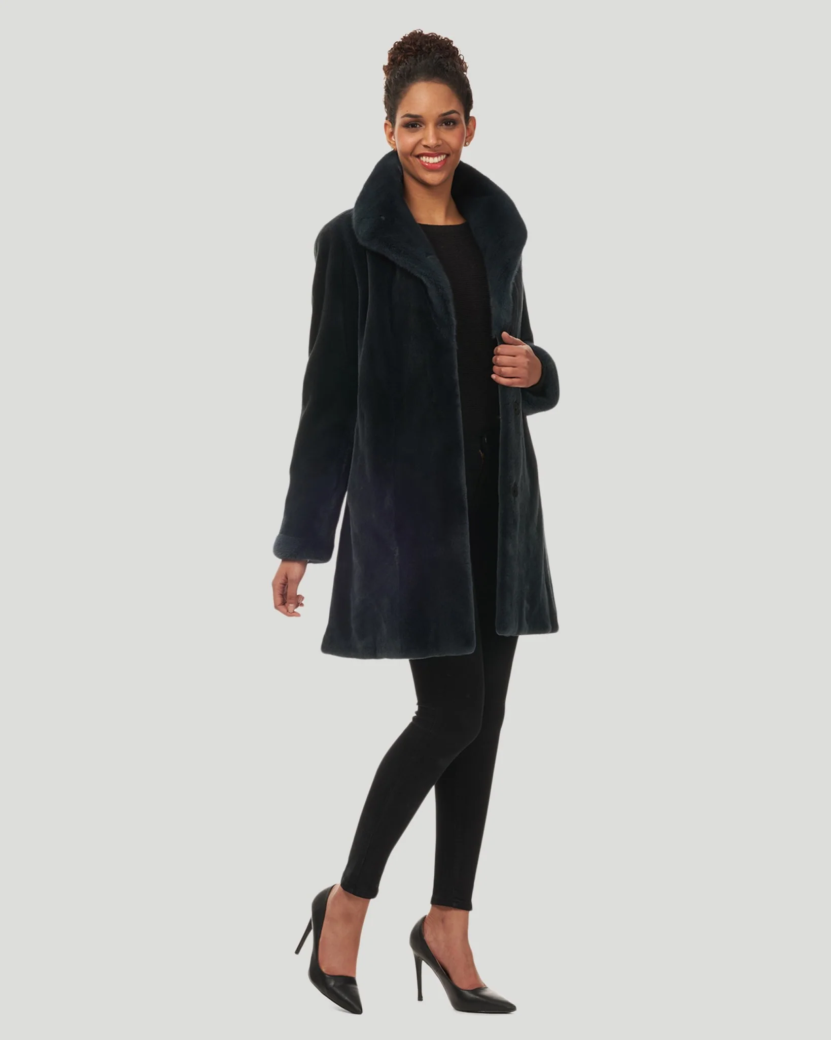 Sheared Mink Reversible Short Coat - Image 19