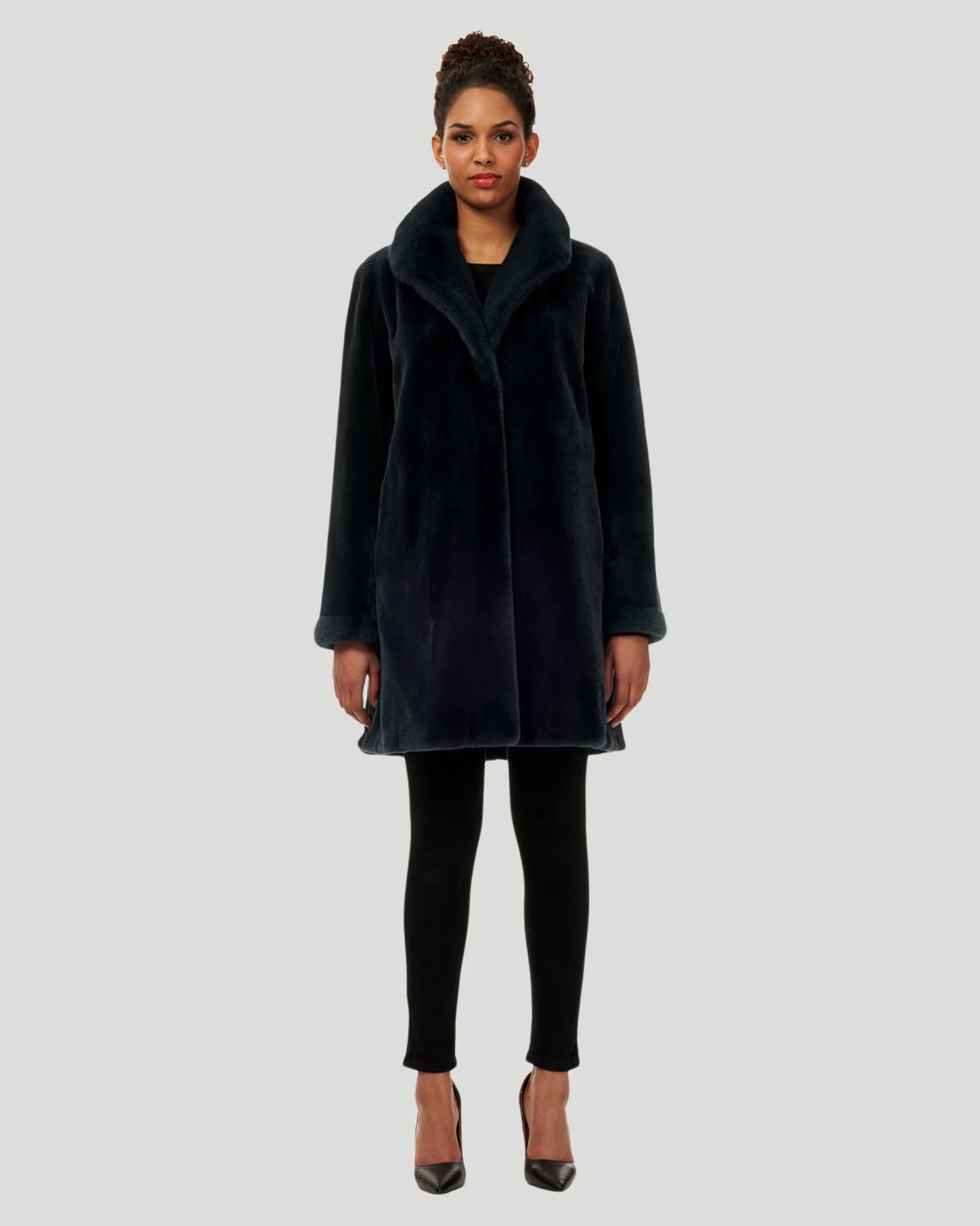 Sheared Mink Reversible Short Coat - Image 20